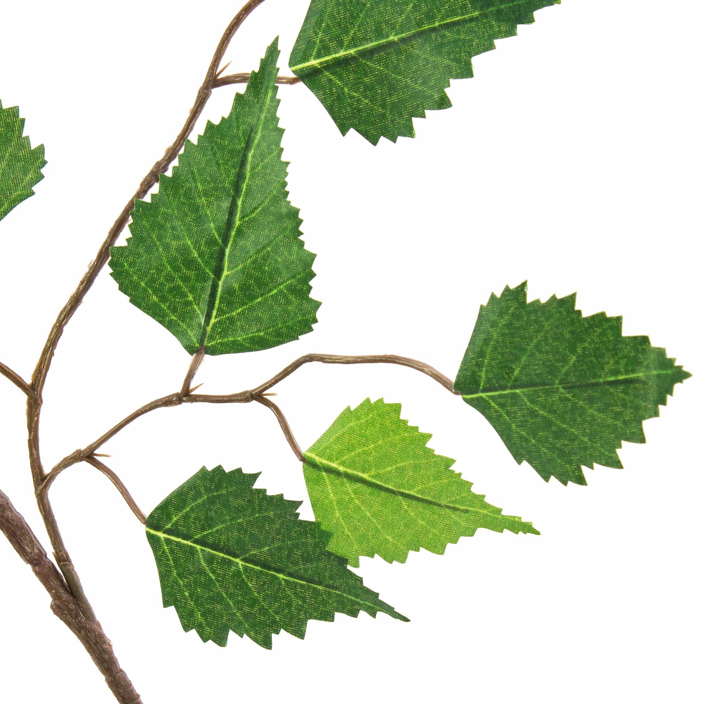 Kunstzweig Künstlicher Birkenzweig, 48 Blätter, 70cm Birke, artplants, Höhe 70.0 cm