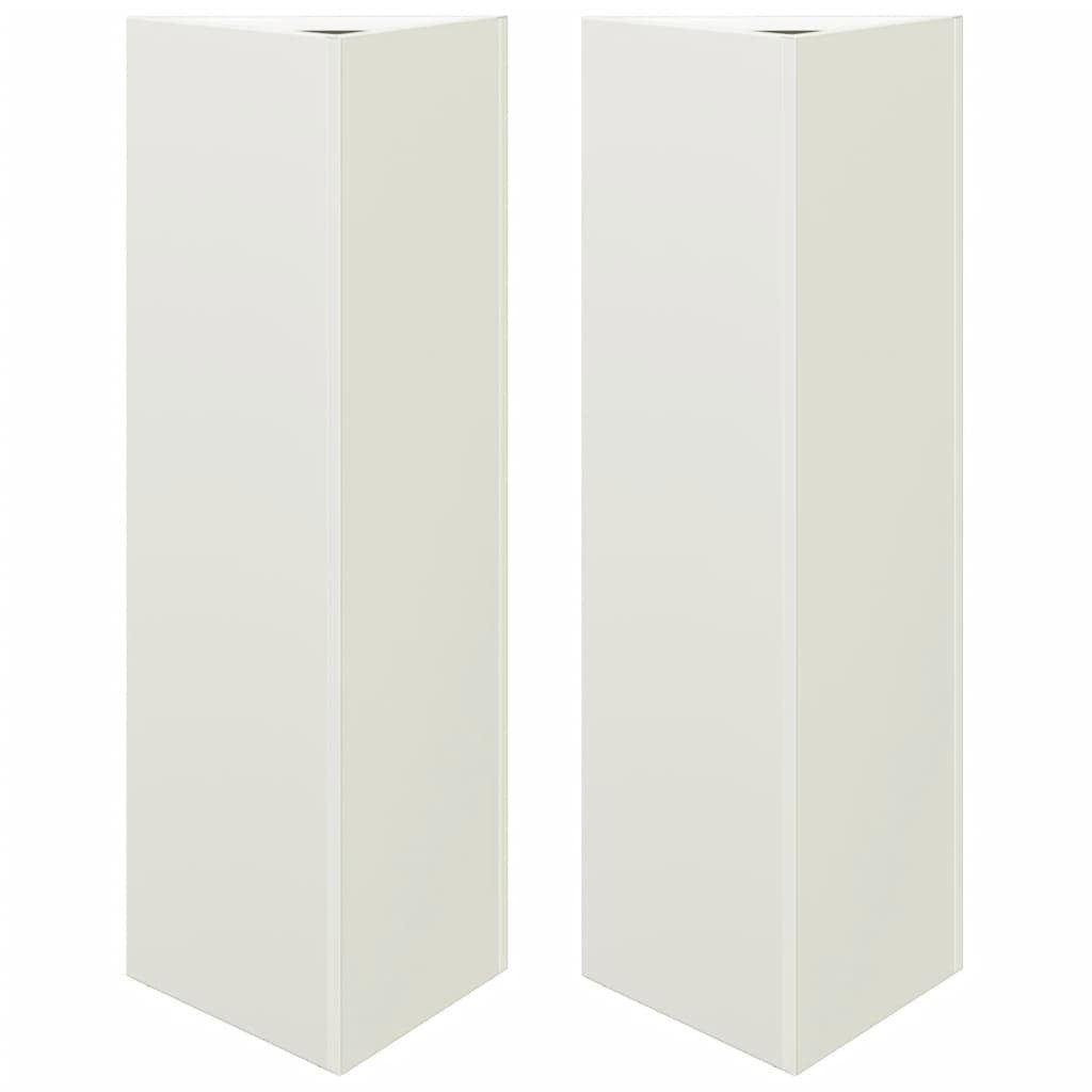 vidaXL Blumentopf Pflanzkübel 2 Stk. Weiß günstig online kaufen