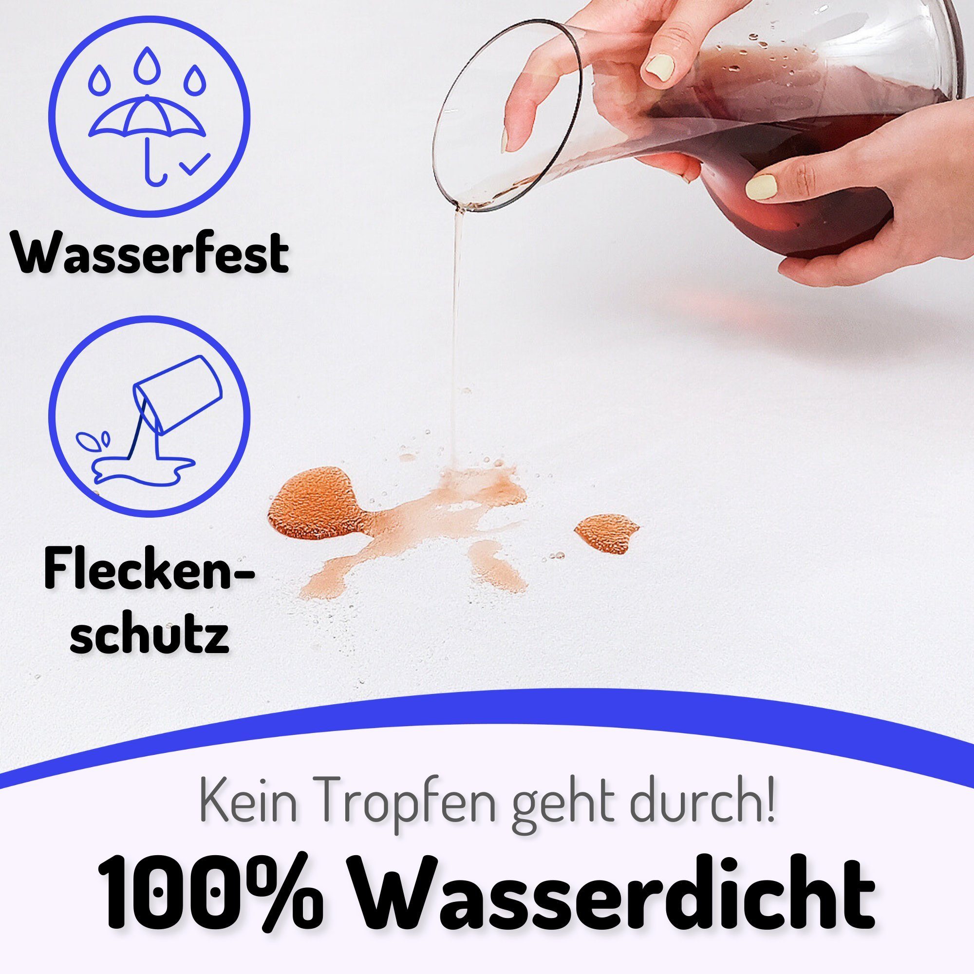 Matratzenschoner Wasserdicht 100% Baumwolle Inkontinenz Matratzenauflage günstig online kaufen