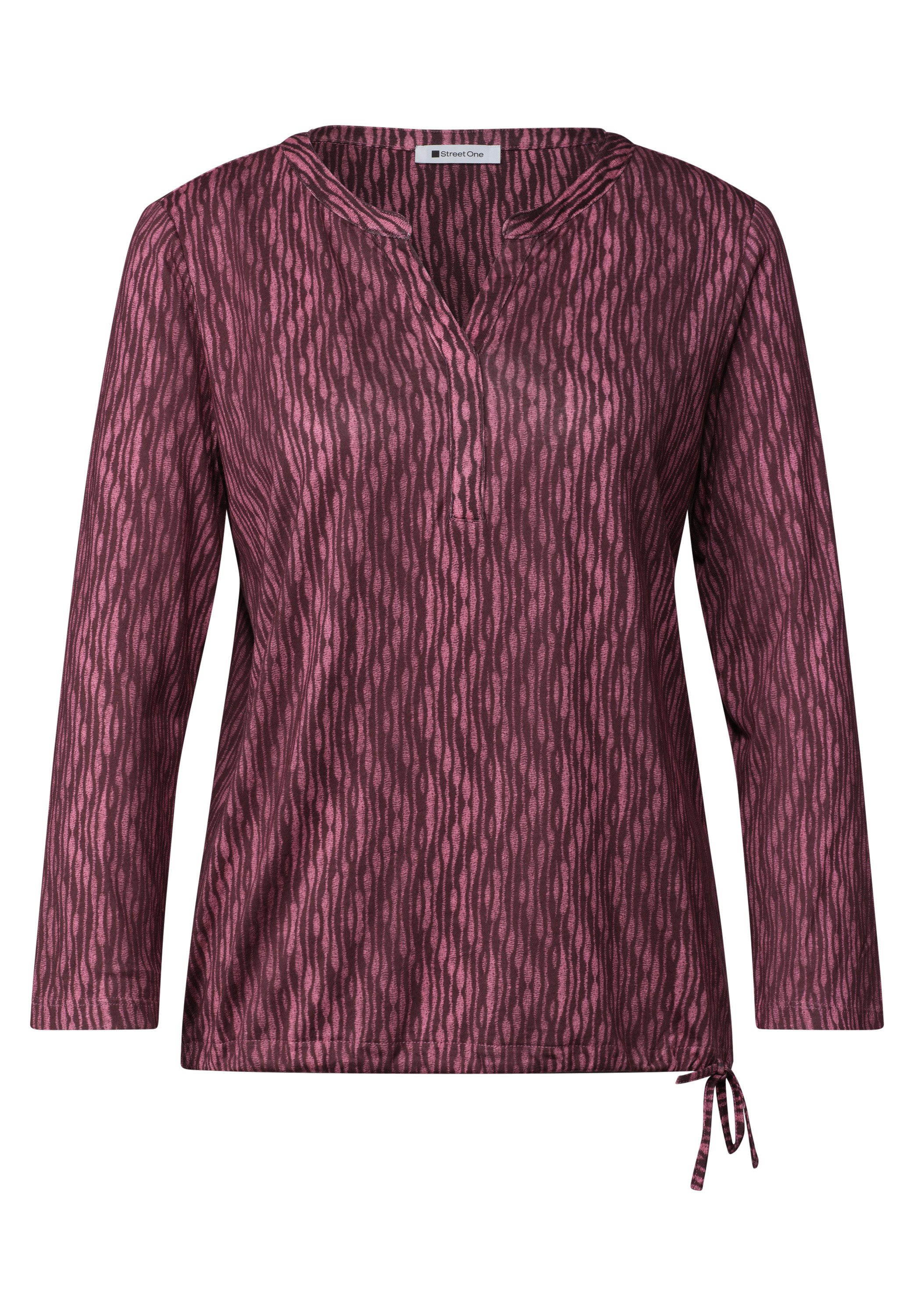 STREET ONE 3/4-Arm-Shirt Sommershirt mit Split Neck und Print – Bild 5 von 5