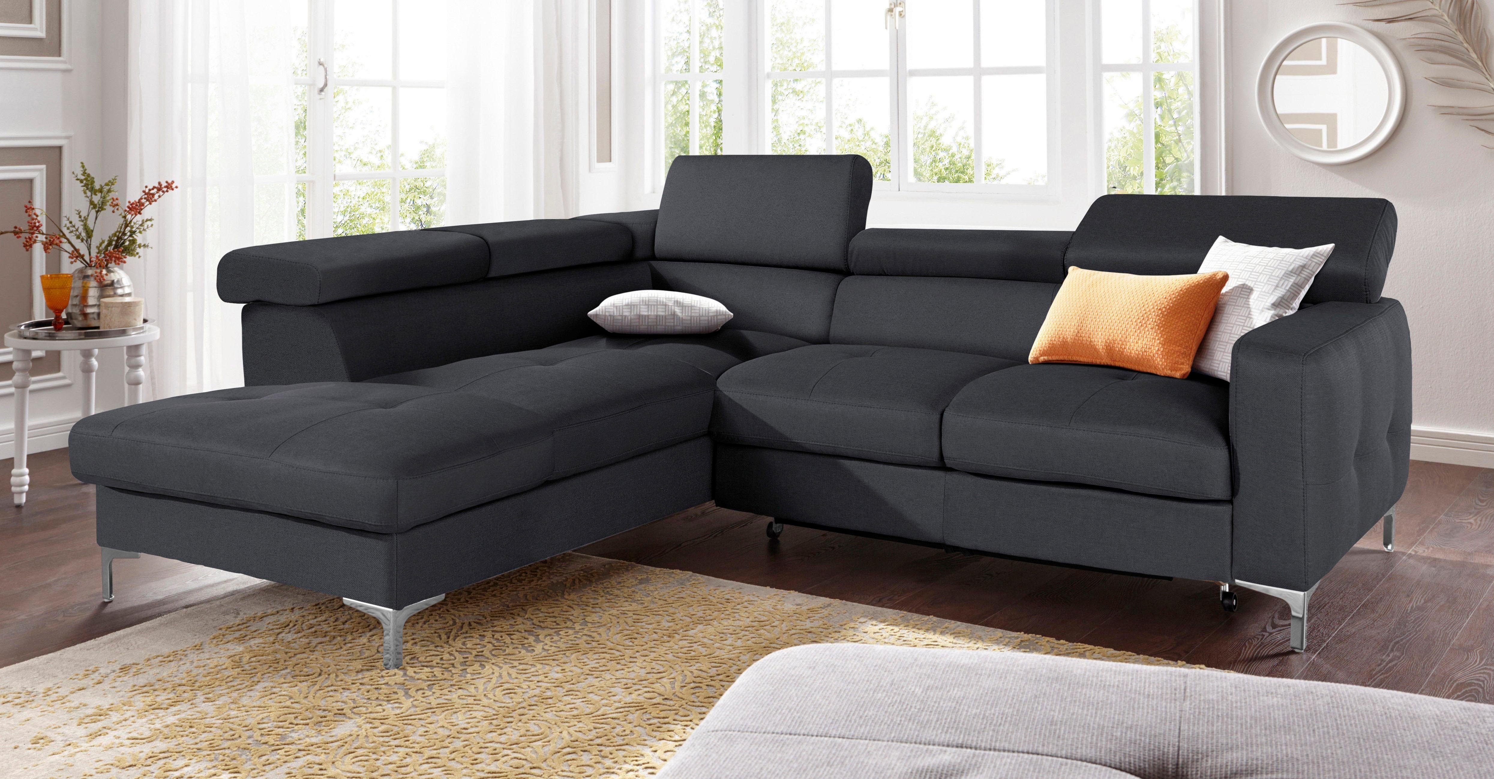 COTTA Ecksofa Sammy L-Form, mit Kopfteilverstellung, günstig online kaufen