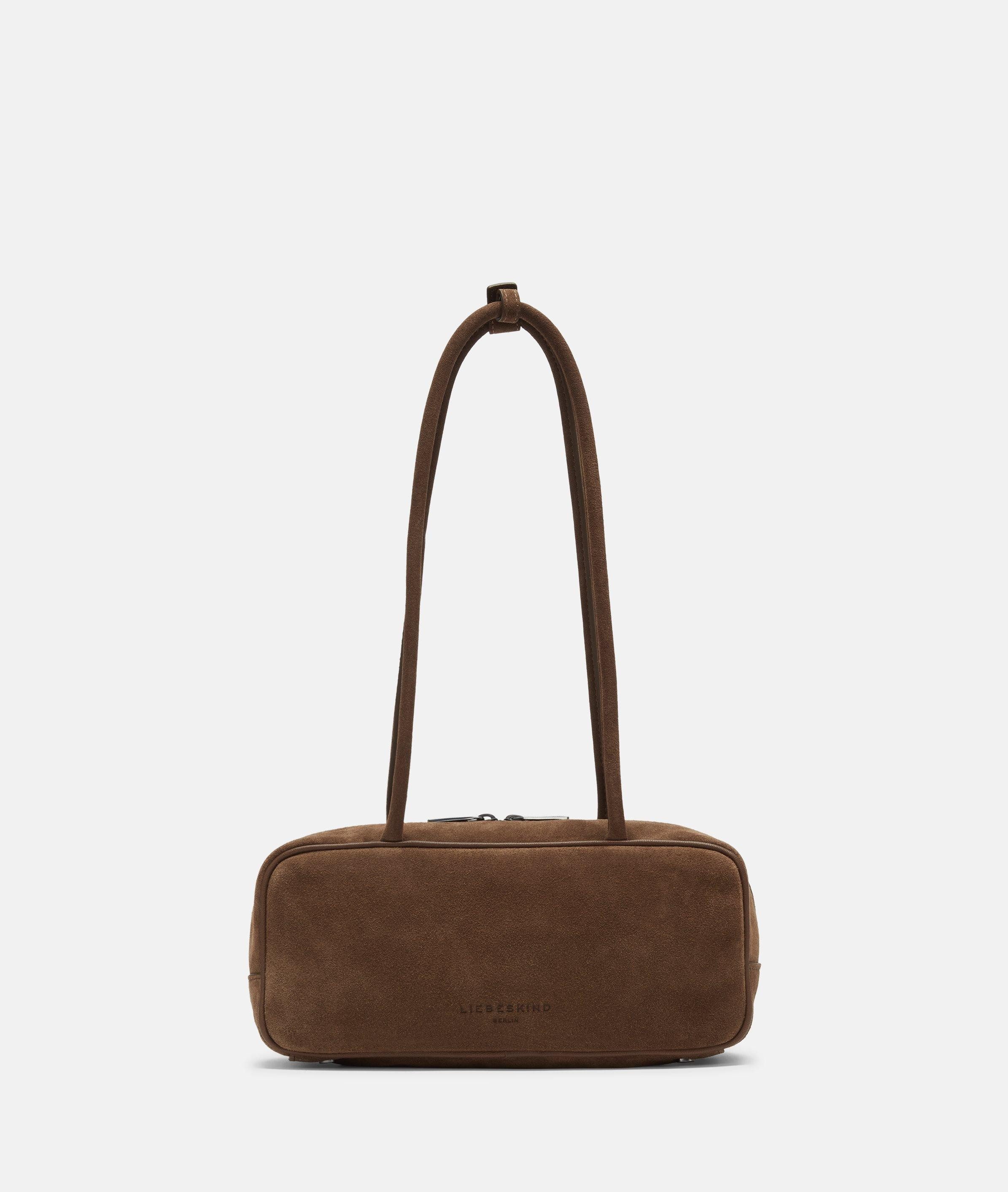 Liebeskind Berlin Schultertasche Satchel, Handliche Tasche aus Veloursleder