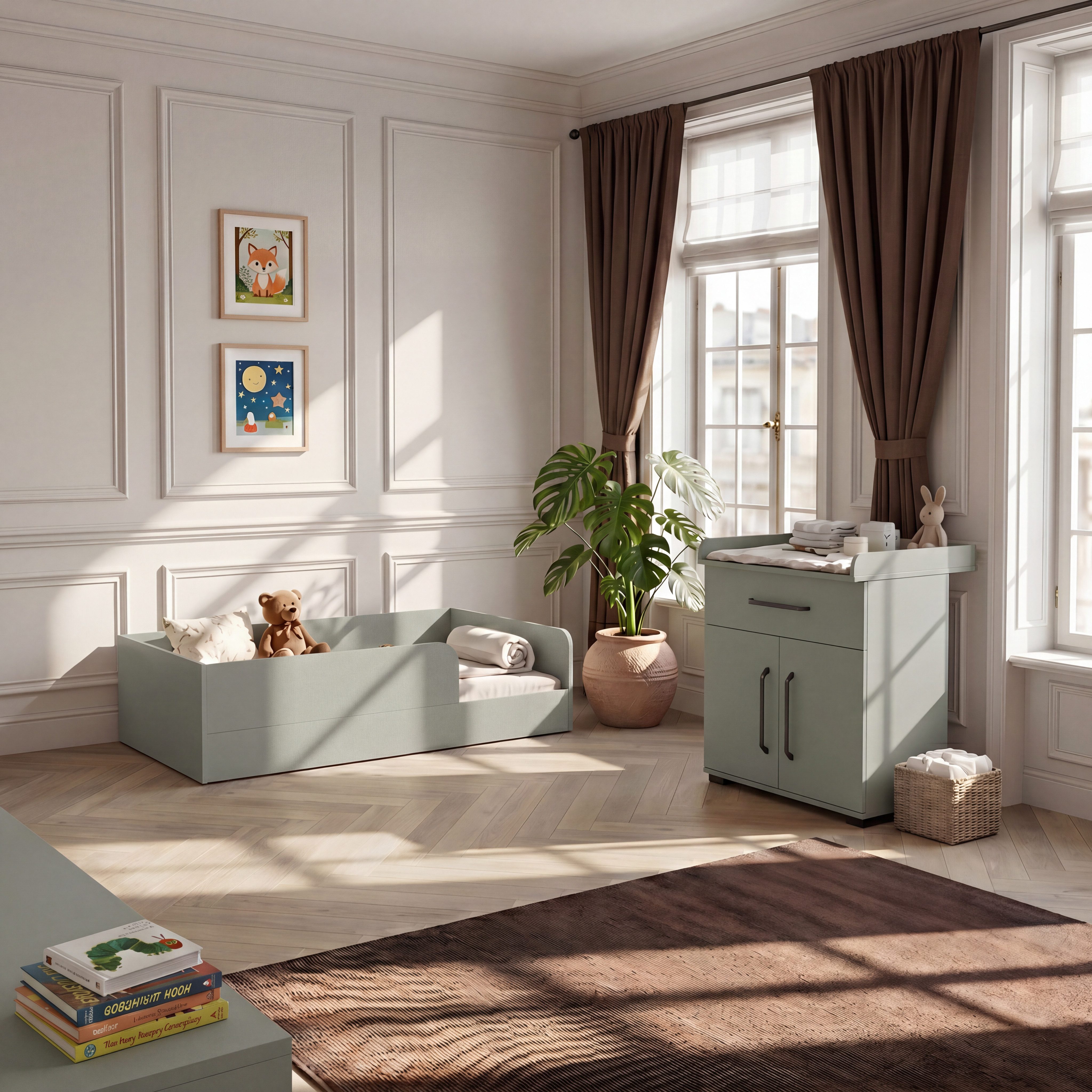 arthur berndt Kinderbett Essentials Bodenbett, 120x200cm für eine perfekte Einschlafbegleitung