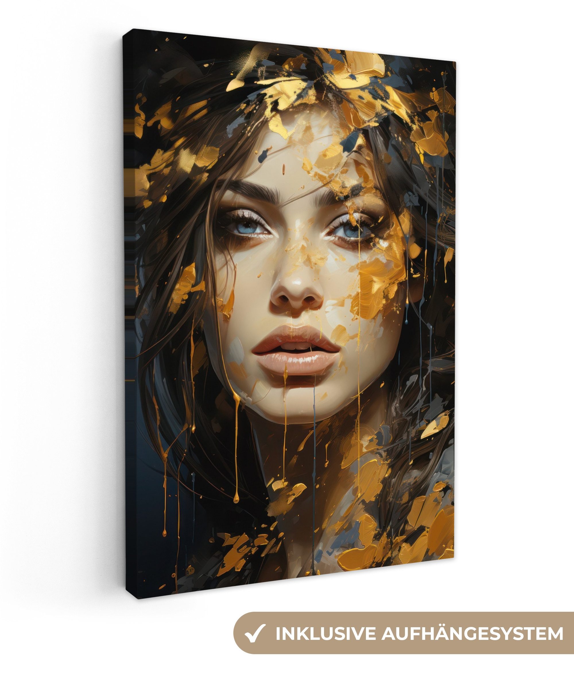 OneMillionCanvasses® Leinwandbild Frau - Porträt - günstig online kaufen