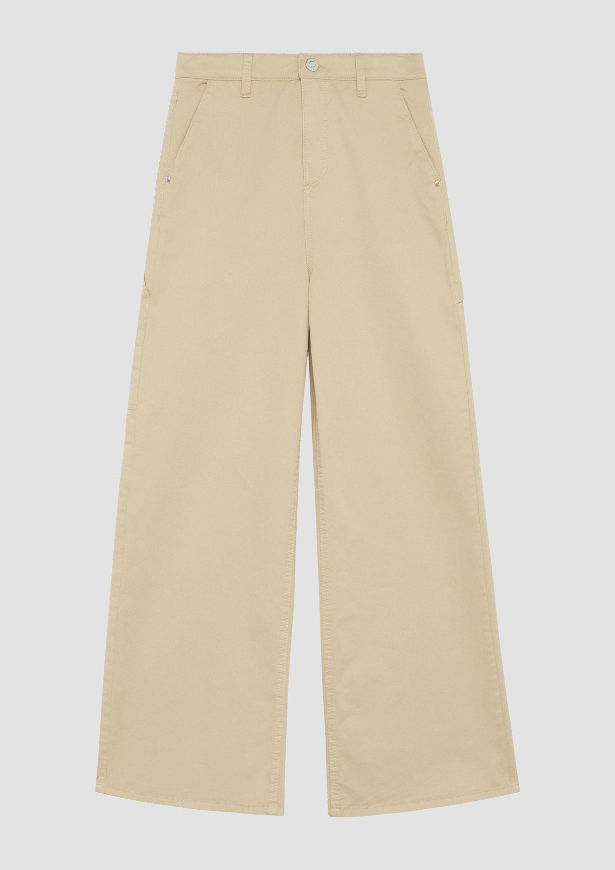 s.Oliver Chinos Hose Twill-Hose / Regular Fit / High Rise / Wide Leg