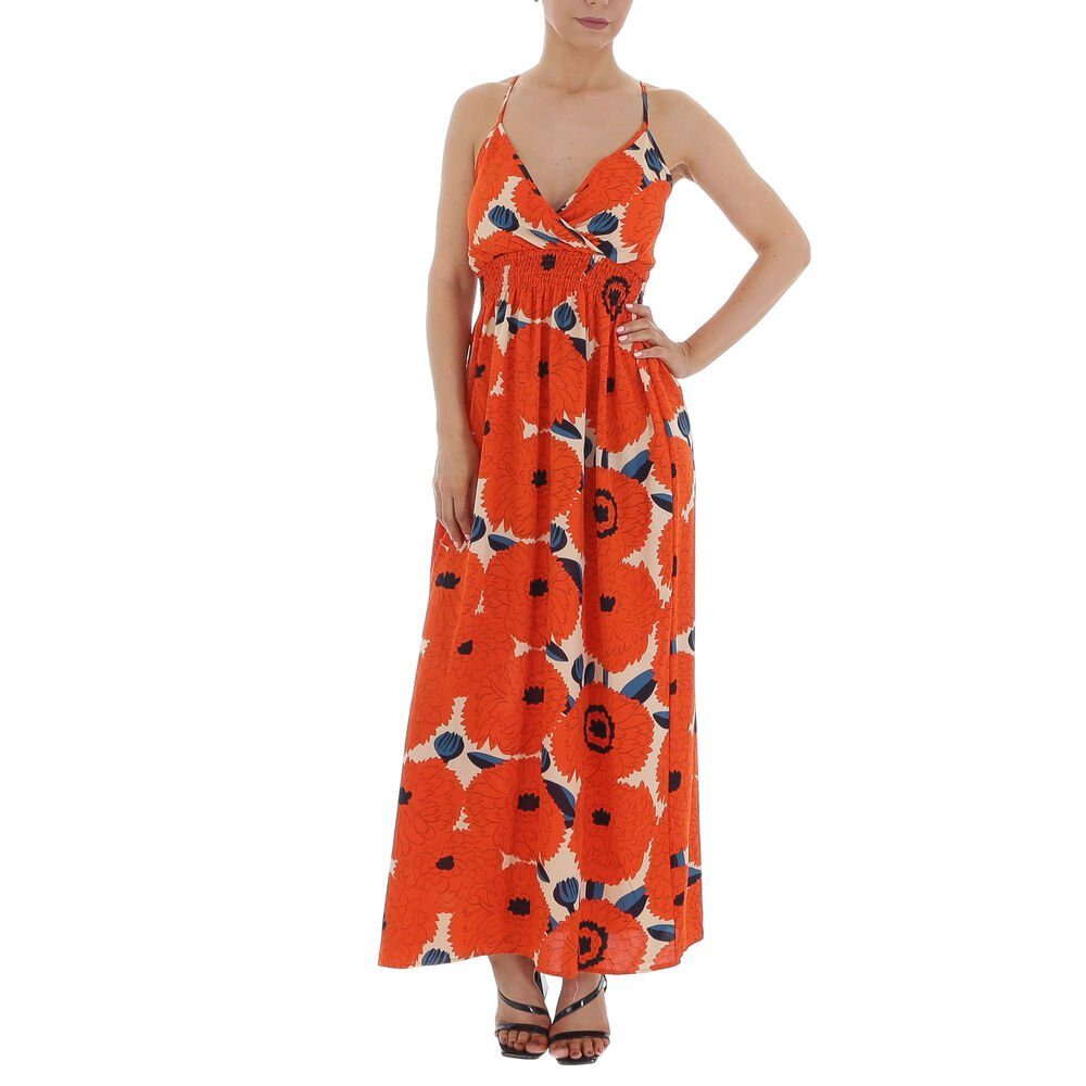 Ital-Design Sommerkleid Damen Freizeit Wickeloptik Geblümt günstig online kaufen