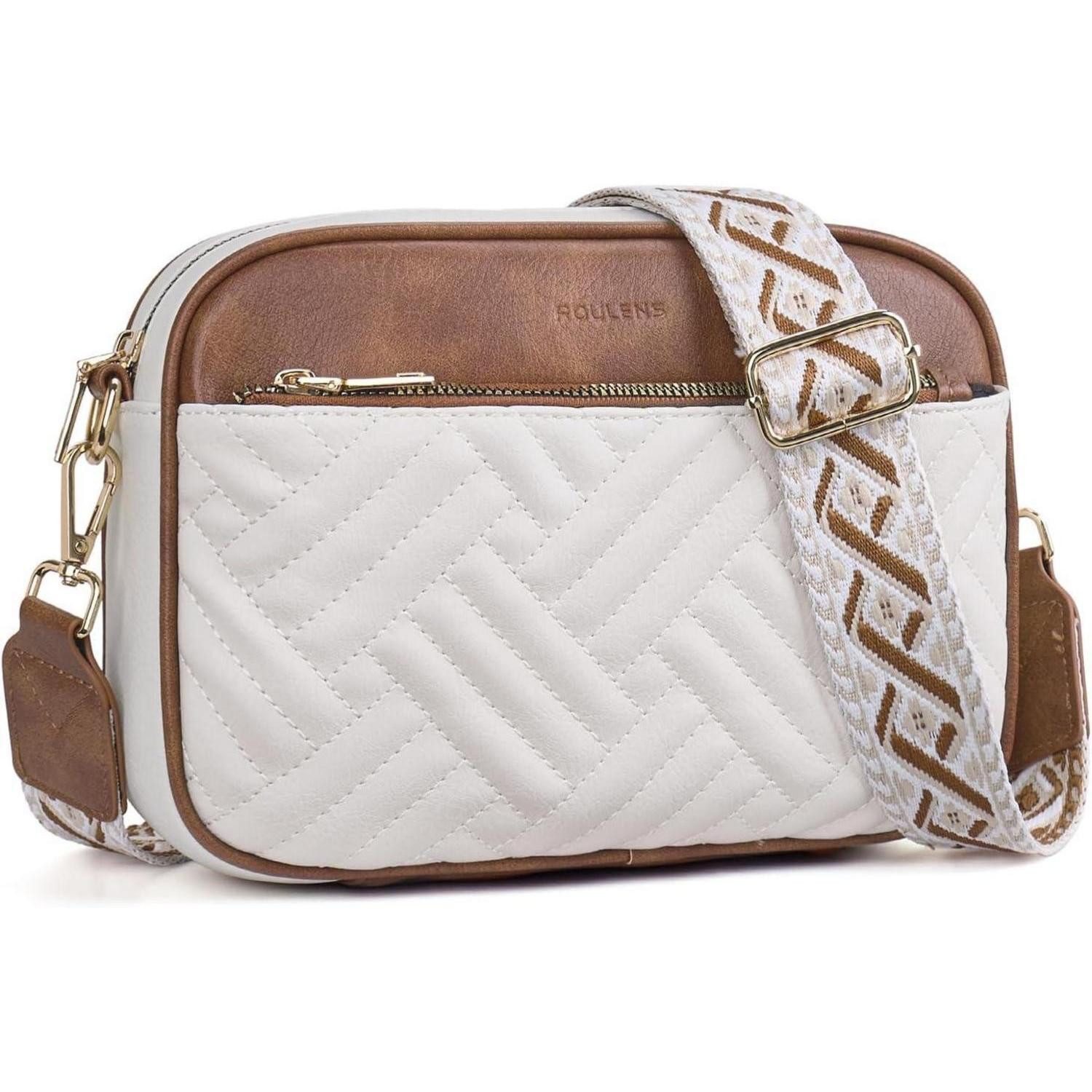 LuxusKollektion Umhängetasche Gesteppte Damen Umhängetasche aus PU Leder mit RFID Schutz