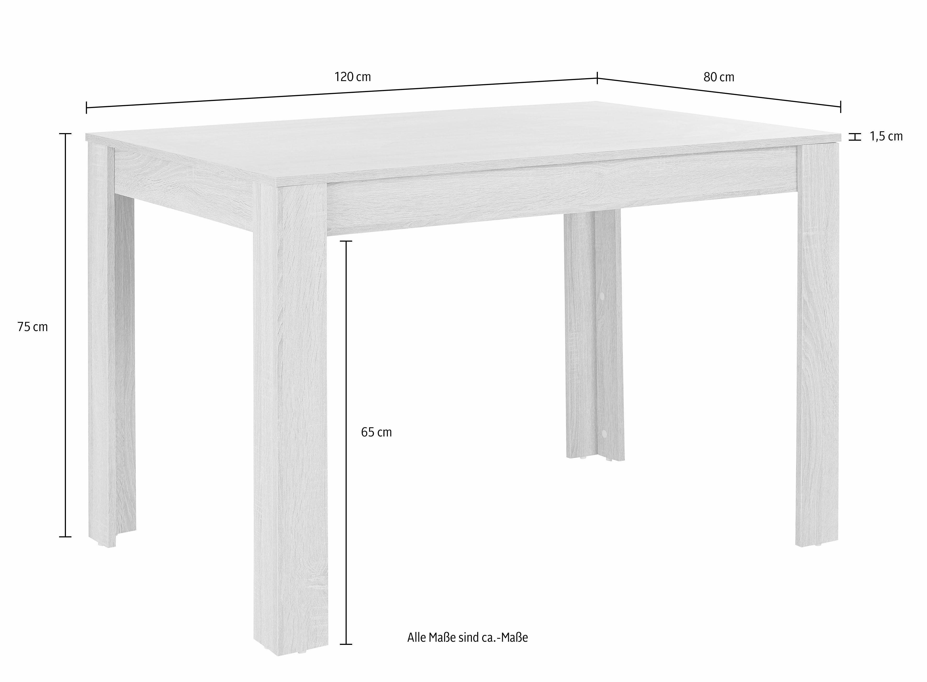 OTTO home Esstisch Meigh, TOPSELLER! (OTTO-Choices), Breite 120 cm, verschi günstig online kaufen
