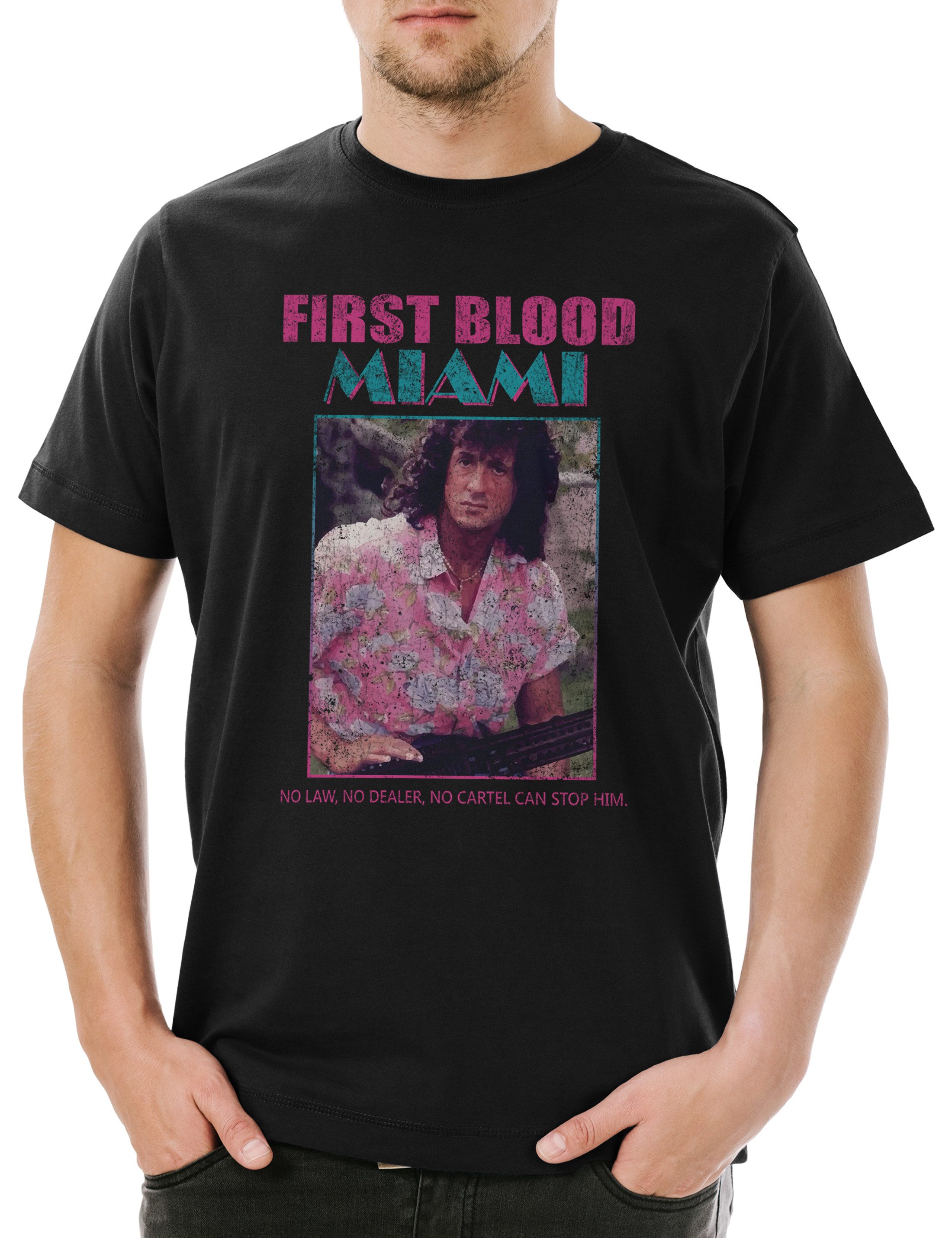 Urban Backwoods Print-Shirt First Blood Miami günstig online kaufen