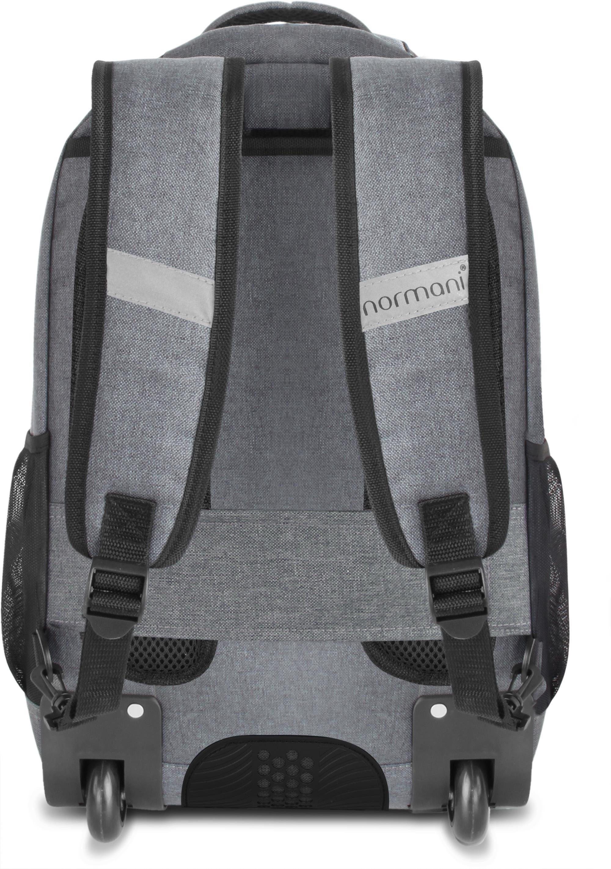 normani Reisetasche Rucksack mit Trolleyfunktion 30 Liter Yori, Trolley-Rucksack mit Rollen – Bild 4 von 5