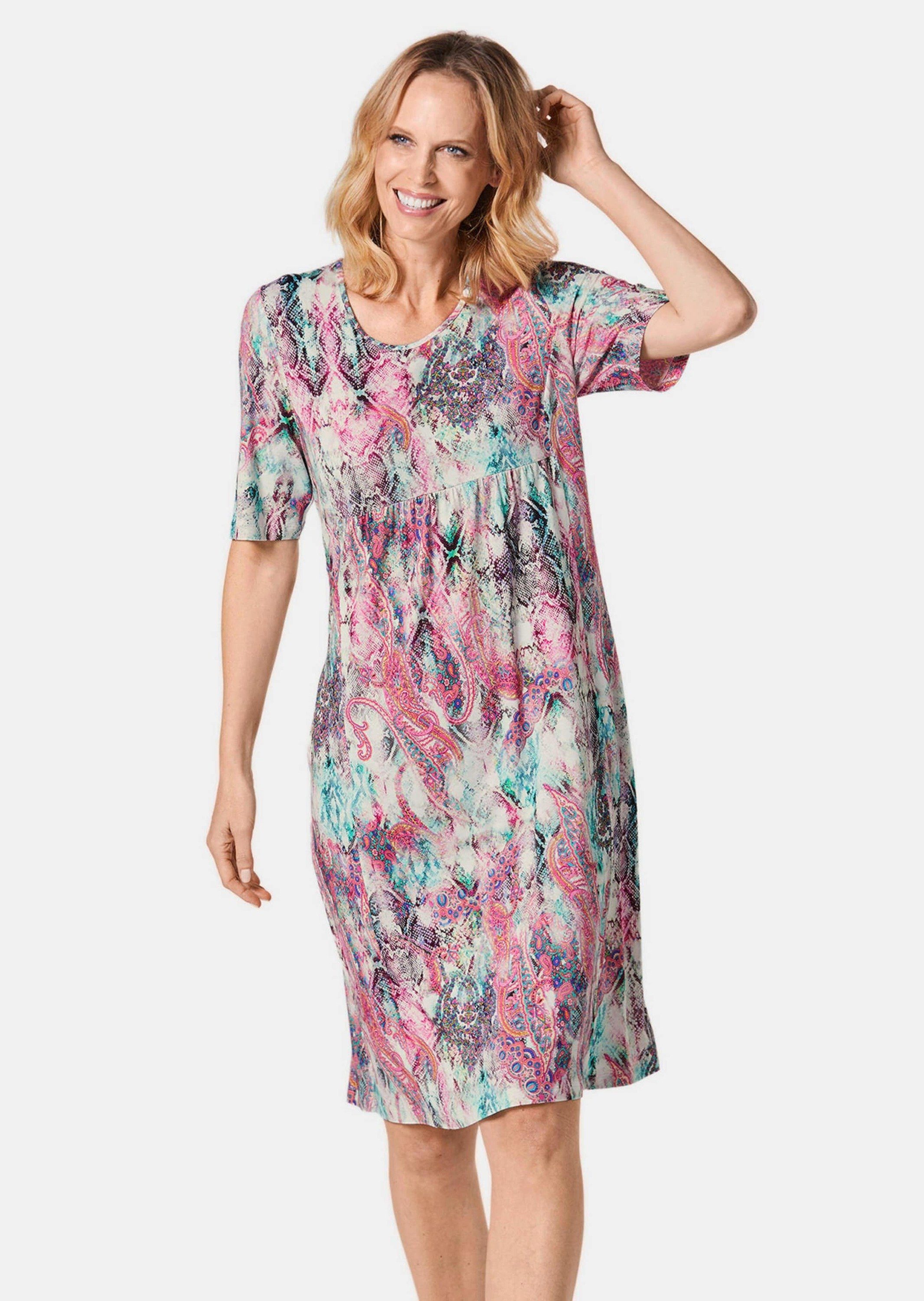 GOLDNER Jerseykleid Elastisches Jerseykleid mit modischem Druck günstig online kaufen