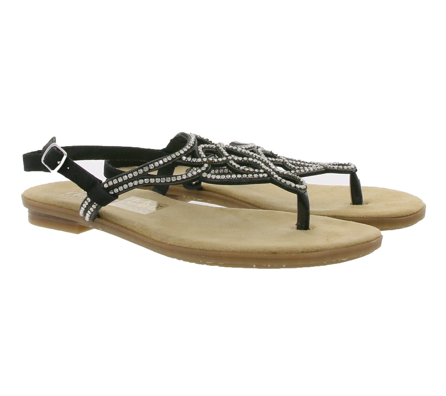 Rieker »rieker Riemchen-Sandalen elegante Damen Sandaletten mit  Ziersteinchen Sommer-Schuhe Schwarz« Outdoorschuh online kaufen | OTTO