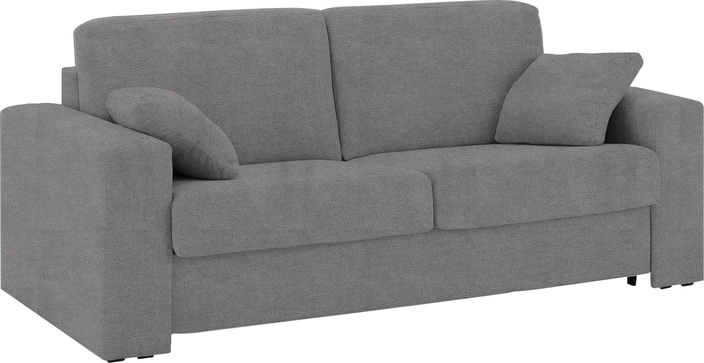 Home affaire Schlafsofa Roma Matratzenhöhe 14 cm, Dauerschlaffunktion, mit Unterfederung, Lattenrost, Matratze