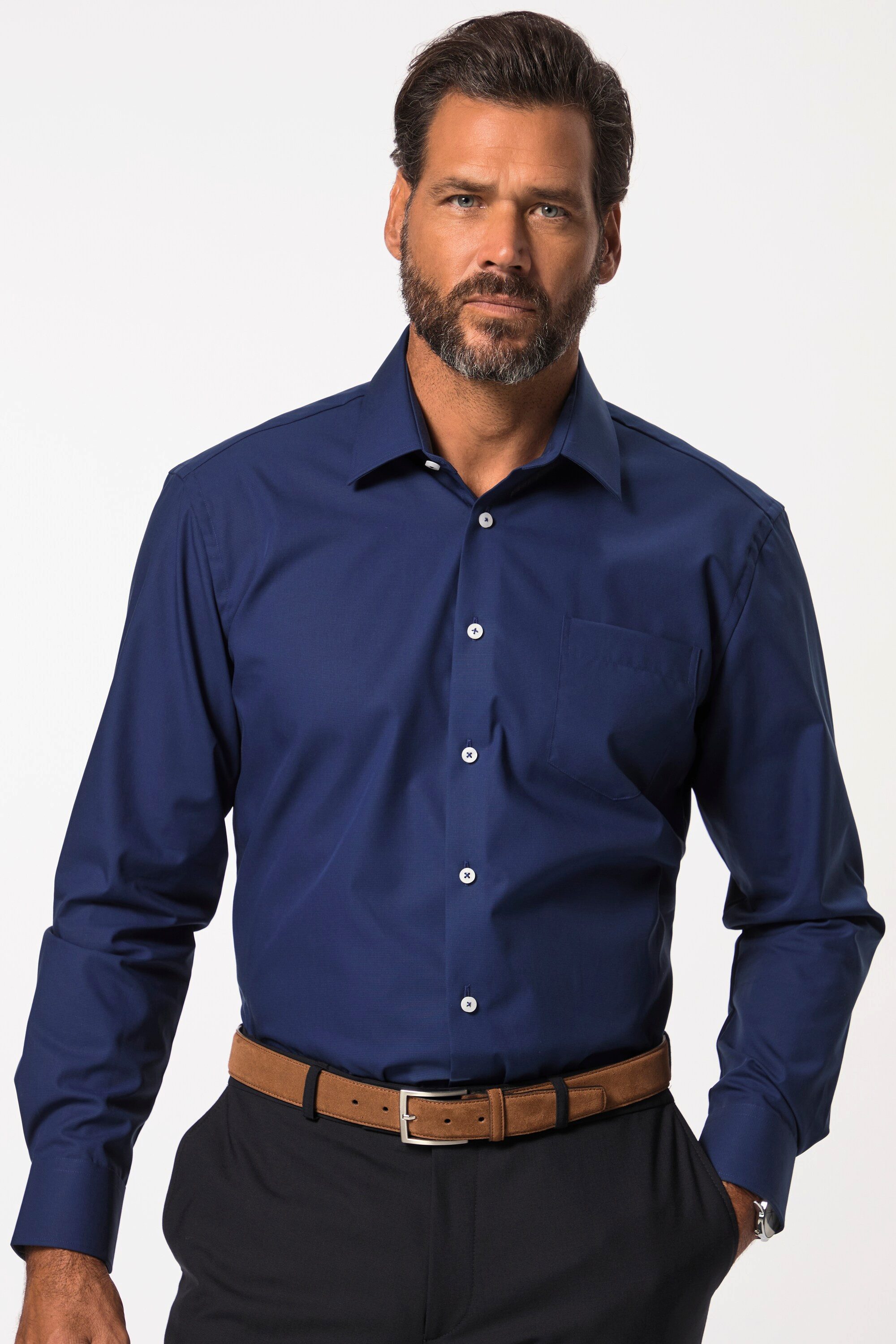 JP1880 Businesshemd JP1880 Hemd Business bügelfrei Kentkragen Langarm günstig online kaufen