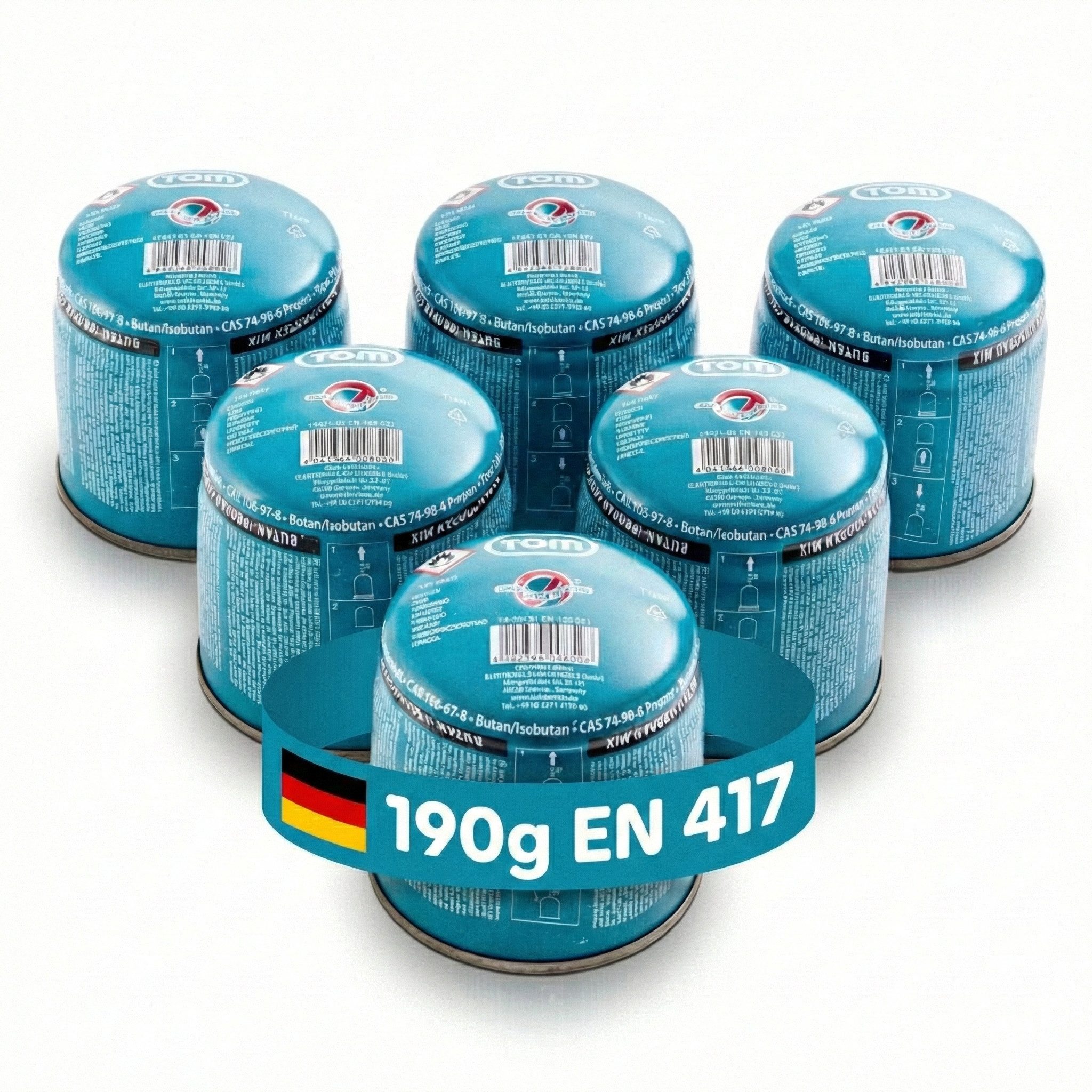 TOM Gaskartusche 190g Stechgaskartuschen Universal Gas, Zubehör für TOM GB- günstig online kaufen