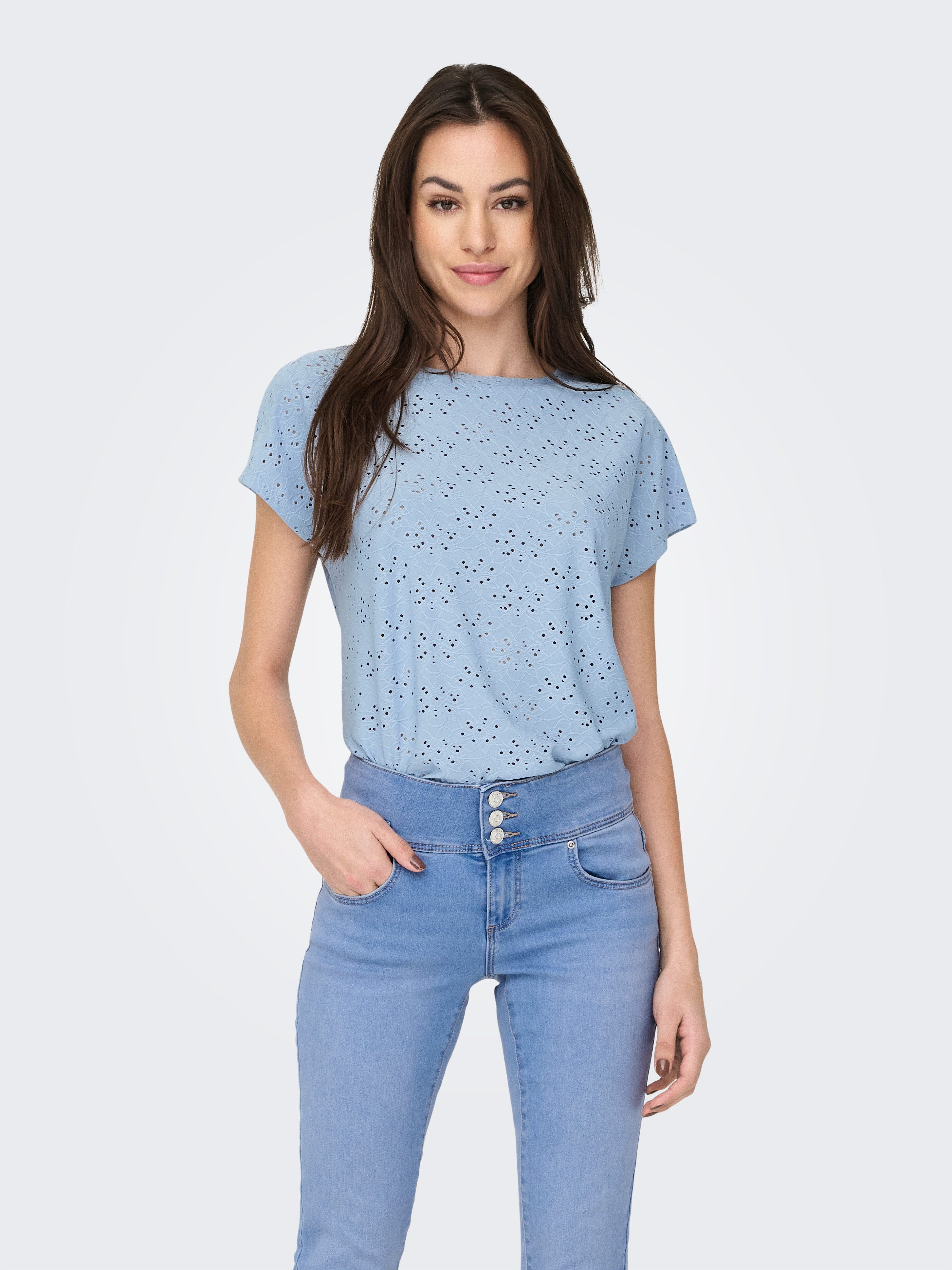 ONLY Kurzarmshirt ONLSMILLA LIFE S/S TOP JRS NOOS regular fit, modisch, Sin günstig online kaufen