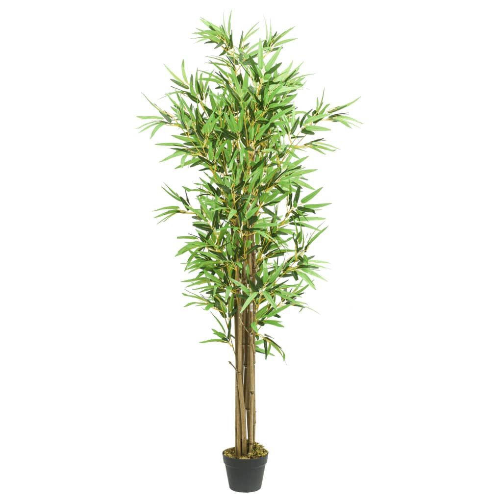 Kunstbambus Bambusbaum Künstlich 1288 Blätter 180 cm Grün, vidaXL, Höhe 180 cm