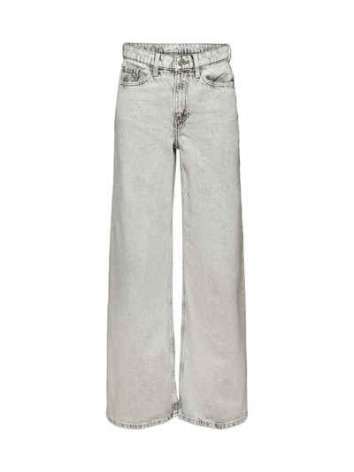 Esprit High-waist-Jeans Retro-Jeans mit hohem Bund und weitem Bein