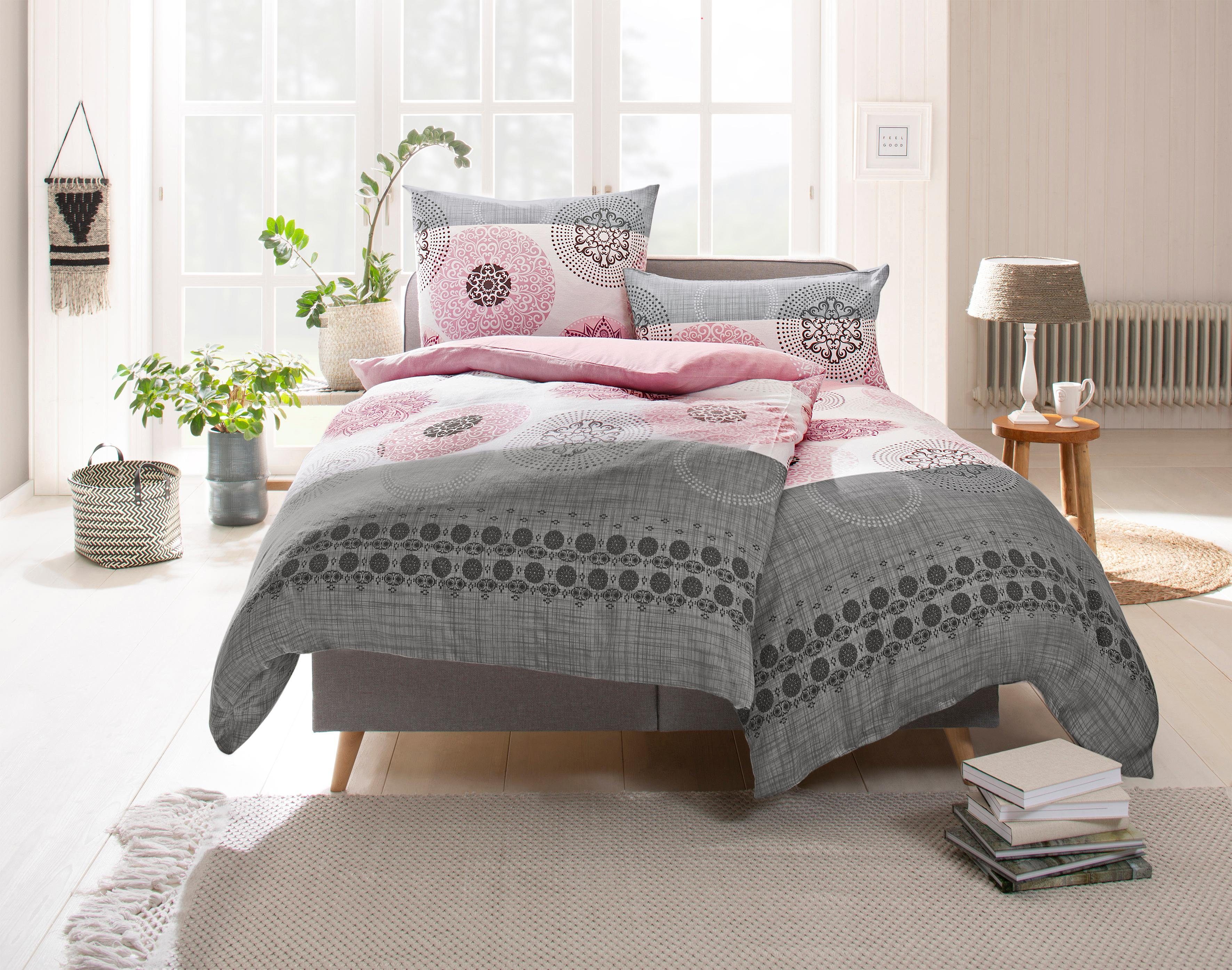 OTTO home Bettwäsche Tesso in Gr. 135x200, 155x220 oder 200x200 cm, Biber, 2 teilig, Bettwäsche mit Ornamenten und in verschiedenen Qualitäten – Bild 5 von 5