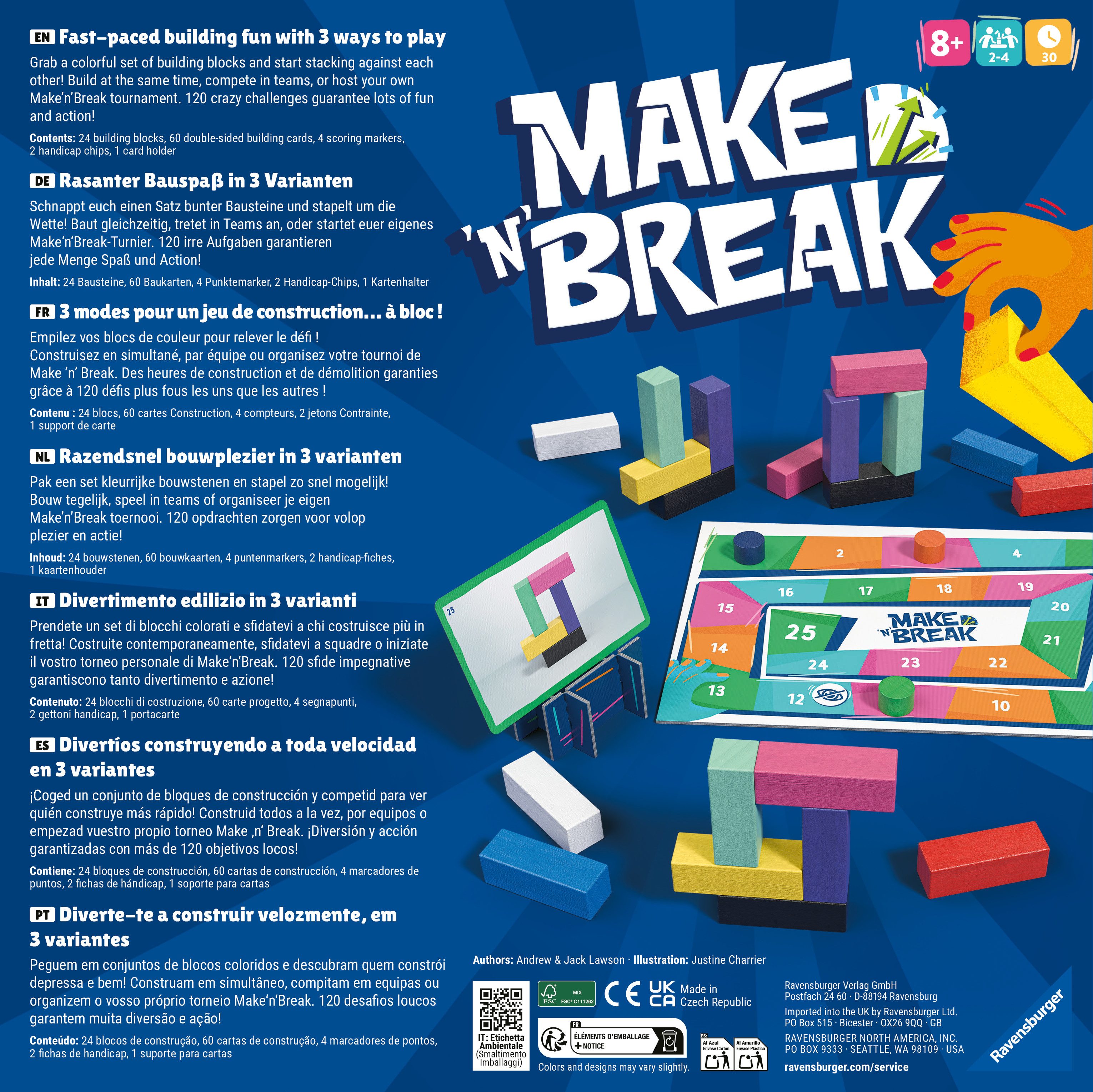 Ravensburger Spiel Make 'n' Break, Gesellschaftsspiel, Made in Europe