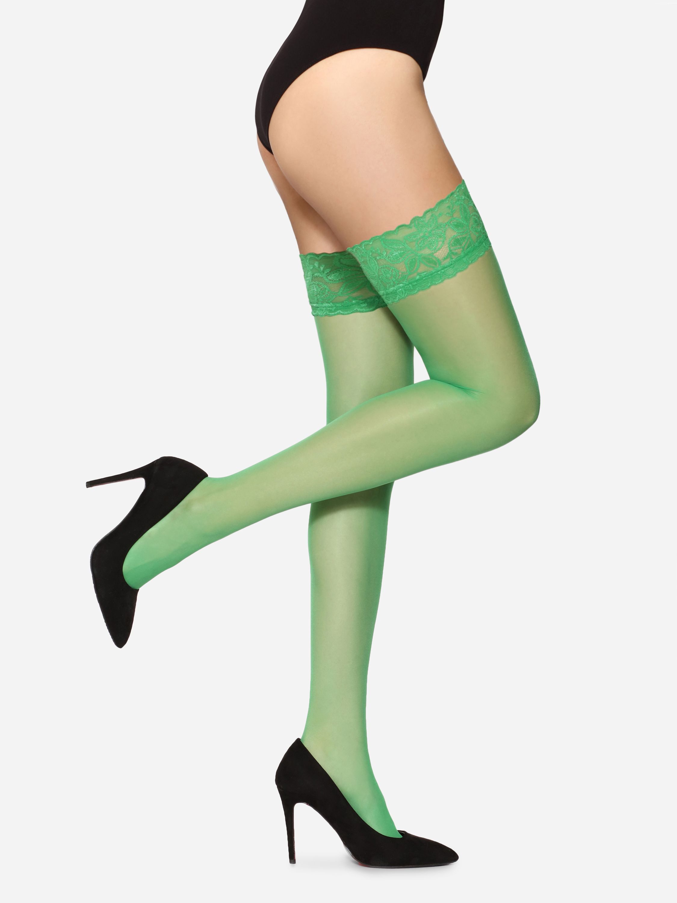 Merry Style Halterlose Strümpfe Damen transparent MS 200 15 DEN