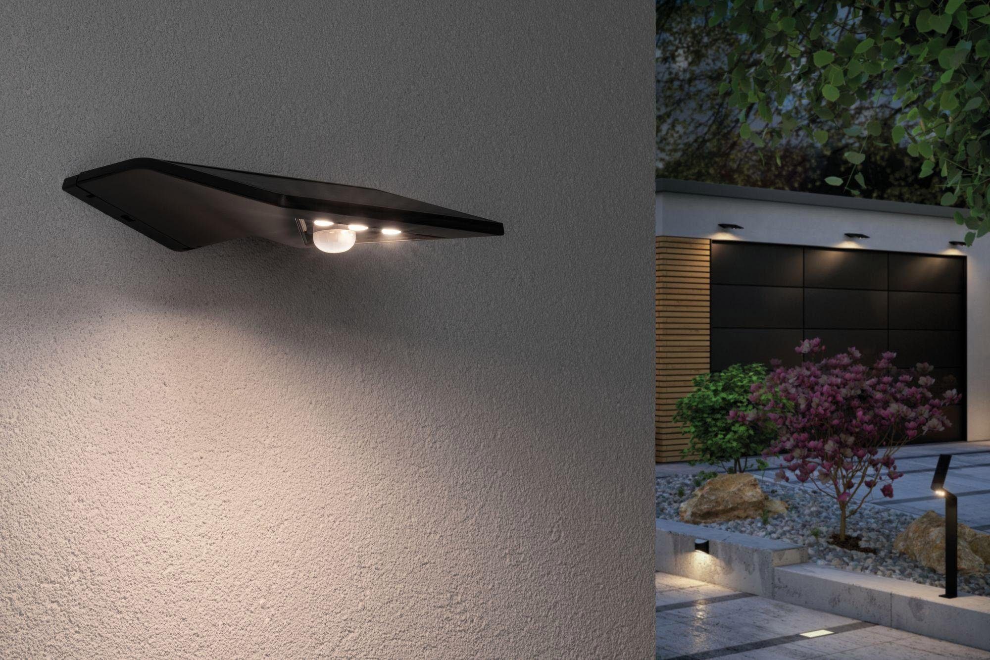 Paulmann LED Außen-Wandleuchte Yoko, Bewegungsmelder, LED Warmweiß, integriert, LED-Modul fest