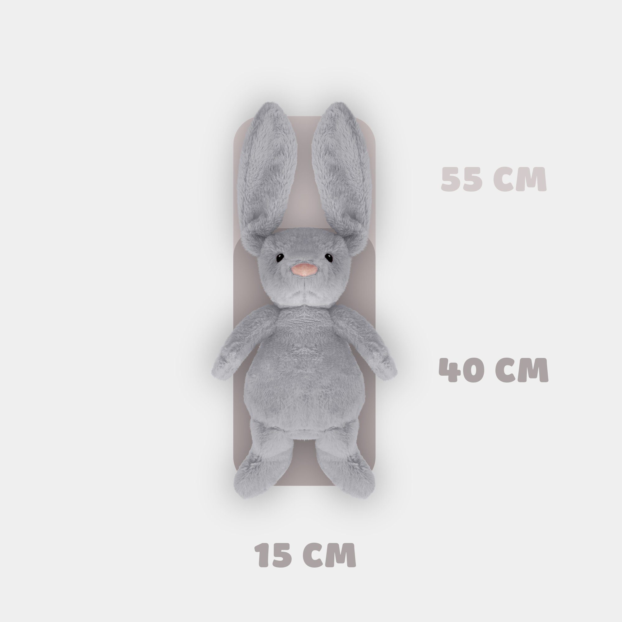  Bestlivings Kuscheltier Stoffhase 55cm "Osterhase", Plüschhase Illustration 