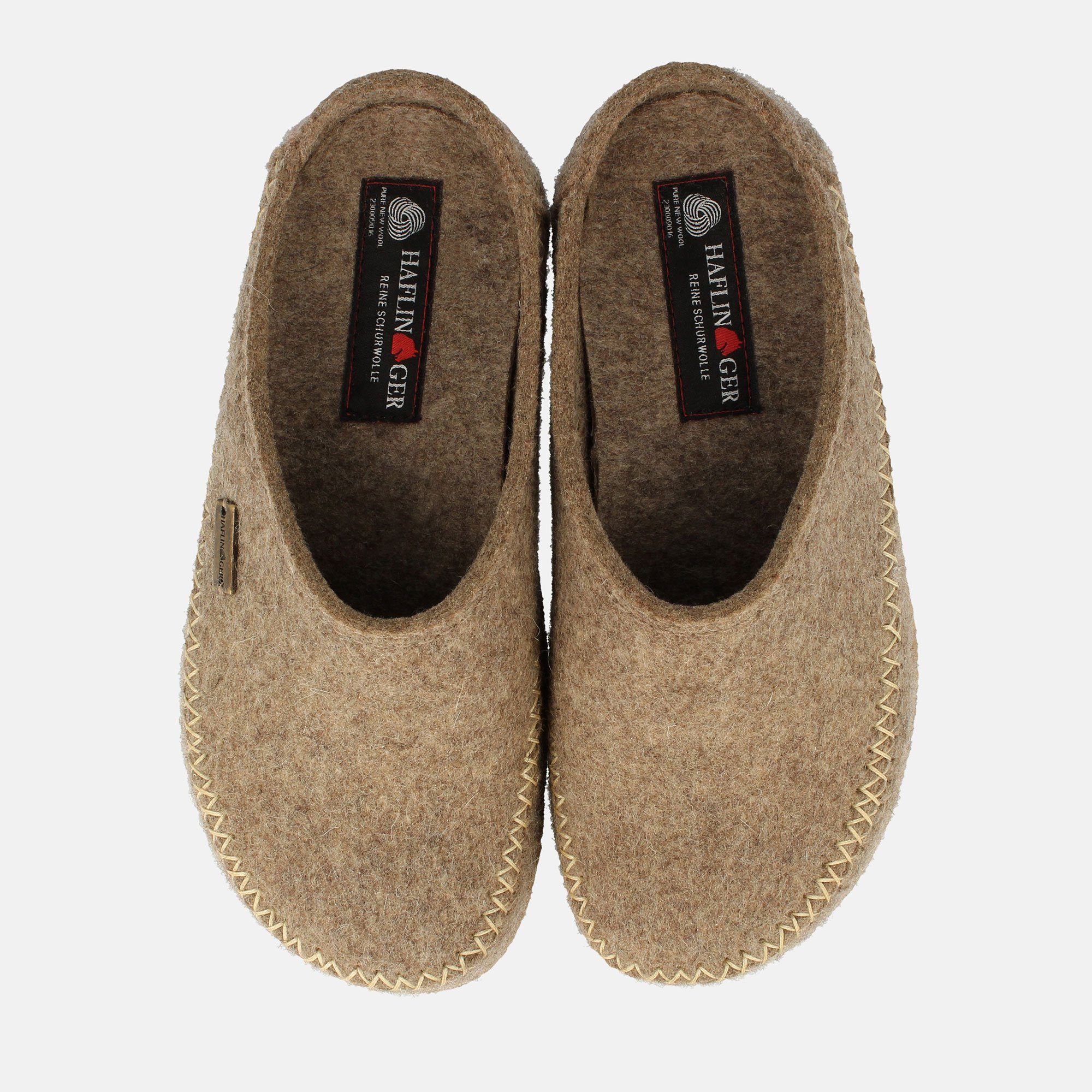 Haflinger Blizzard Credo Filzpantoffel mit Gummisohle Hausschuh Hausschuh