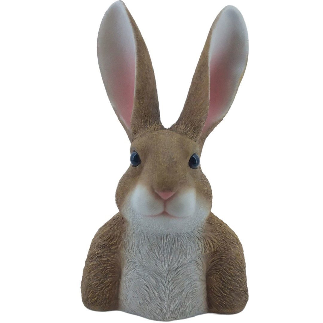 Figurendiscounter Osterhase Dekofigur Hasenbüste 34,5 x 20 x 15 cm braun weiß