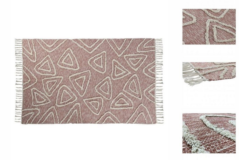 Teppich Teppich DKD Home Decor Rosa Terrakotta Weiß Randbereich Urban 120 x  18, DKD Home Decor, Höhe: 124 mm