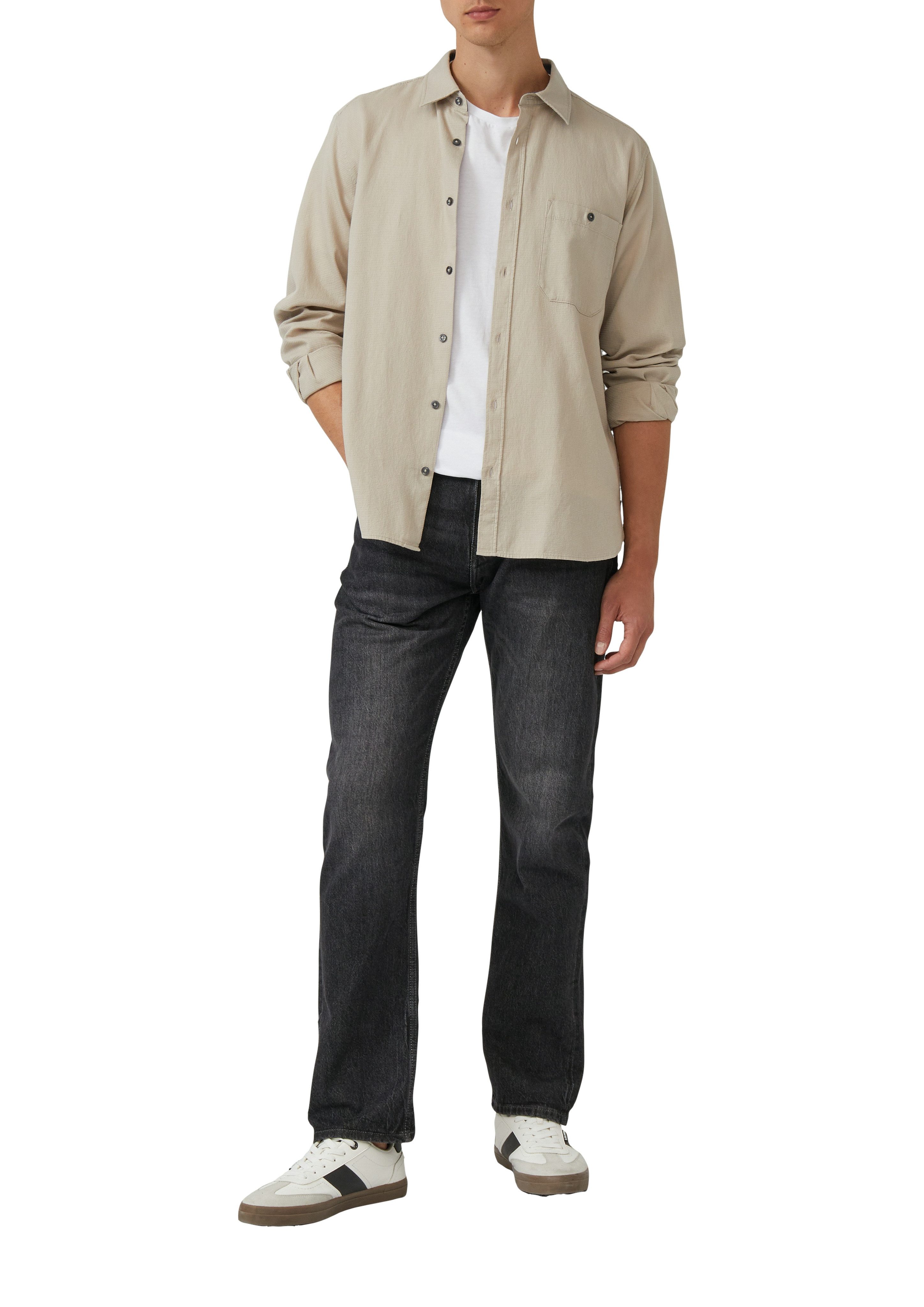 s.Oliver Langarmhemd mit Brusttasche günstig online kaufen