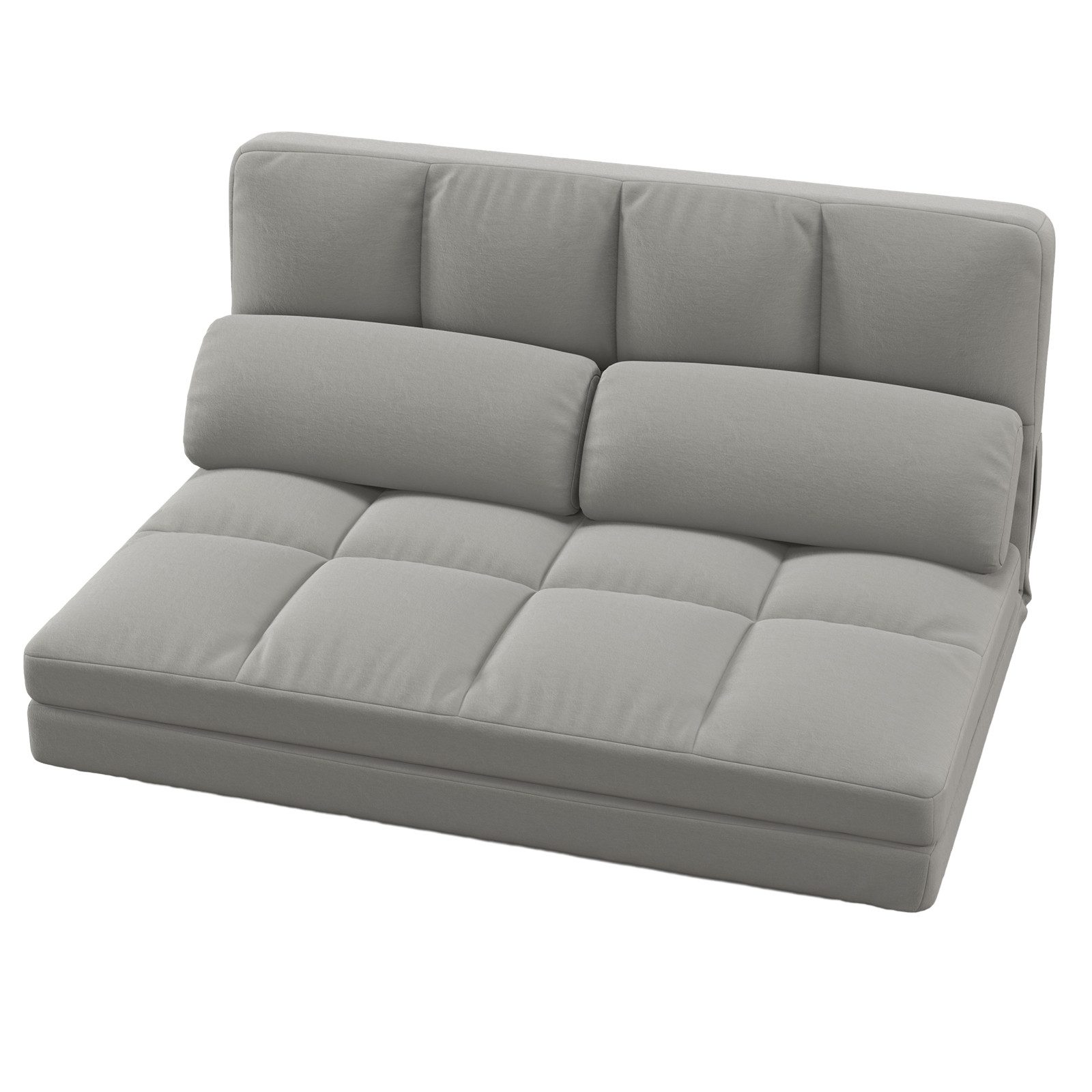 KOMFOTTEU Schlafsofa Bodensofa, mit Verstellbarer Rückenlehne