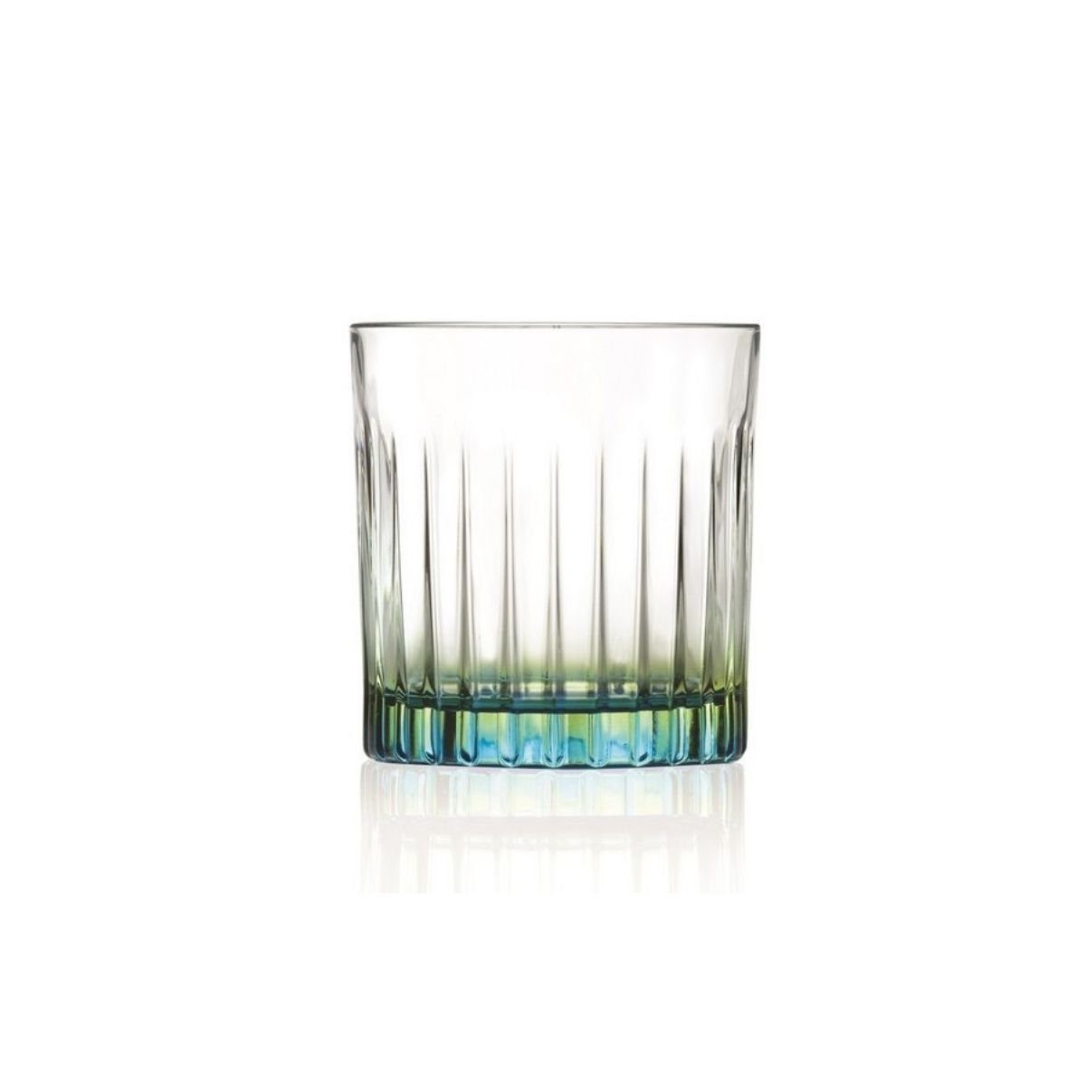 Tumbler farbigem 9 cm, mit 360 Trinkglas, Farbiger ml, Boden Set, x Gipsy, Wasserglas, Tumbler-Glas 6er RCR 8,5 Boden,