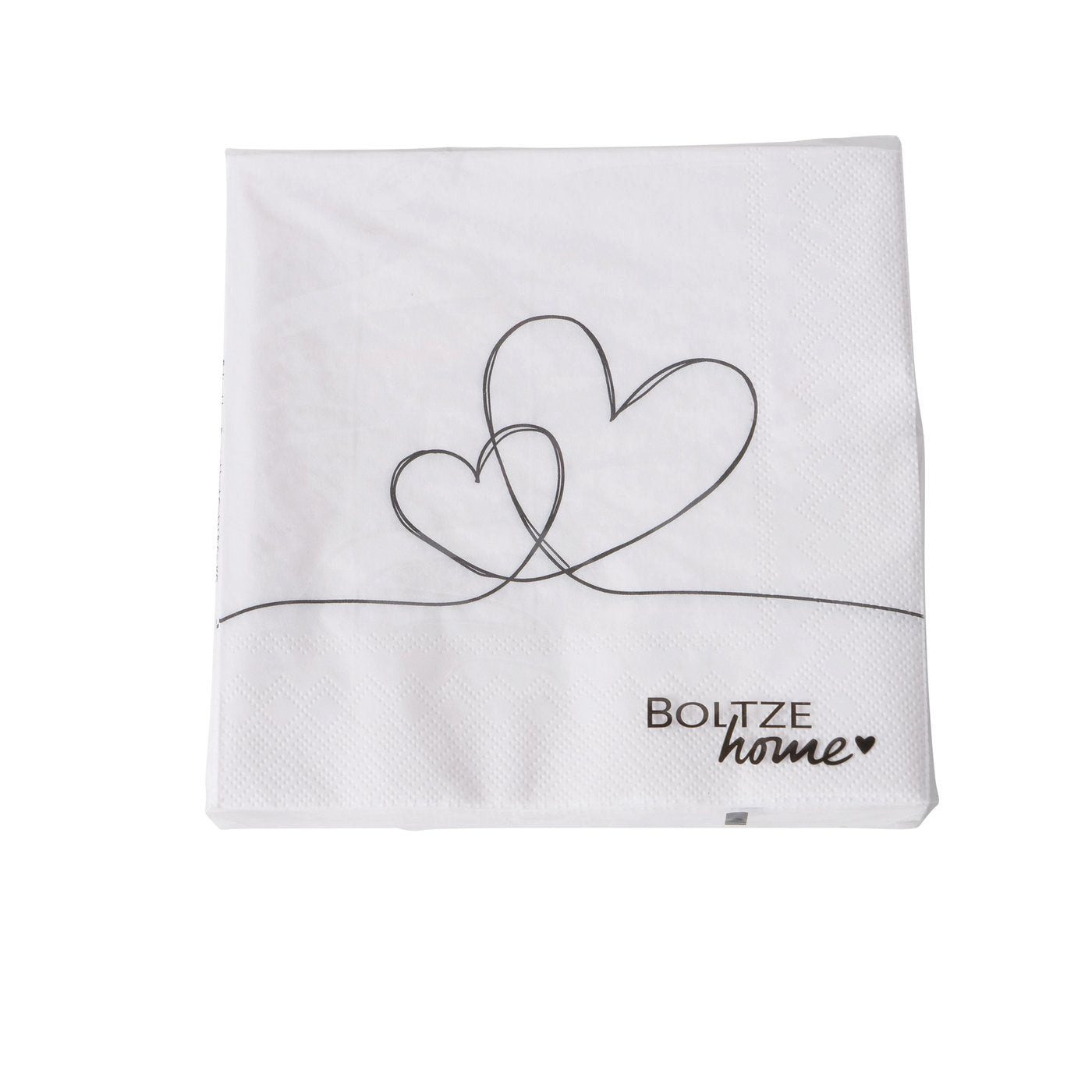 BOLTZE Papierserviette Servietten 16,5x16,5 cm "Herzen / Love" von Boltze Herz Liebe