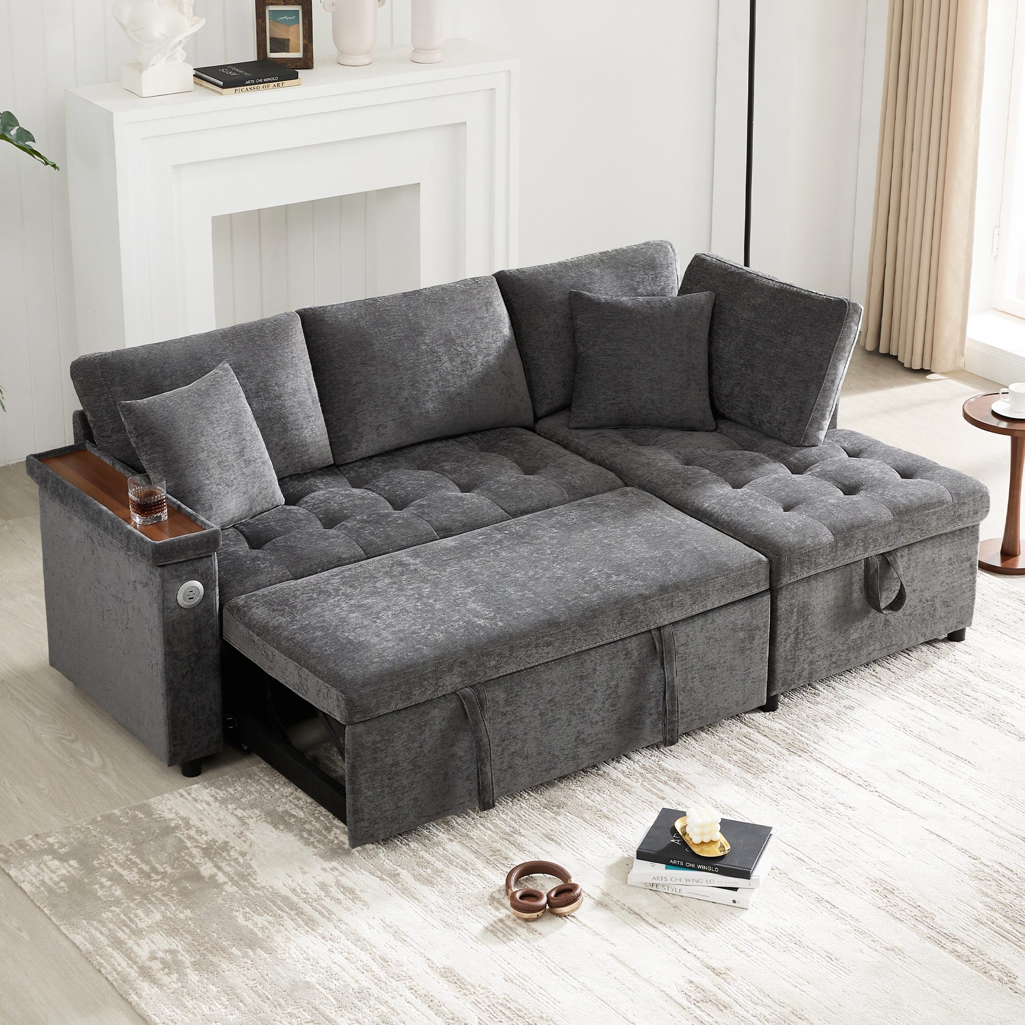 OKWISH Schlafsofa mit Schlaffunktion, Freizeitsofa, Polstersofa günstig online kaufen