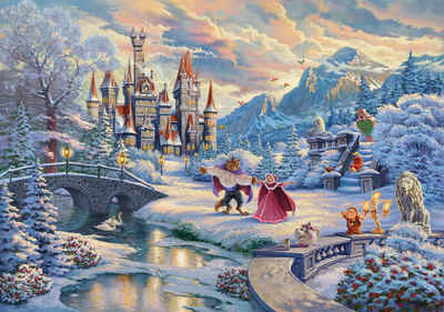 Schmidt Spiele Puzzle »Disney, Die Schöne und das Biest, Zauberhafter Winterabend«, 1000 Puzzleteile, Limited Christmas Edition