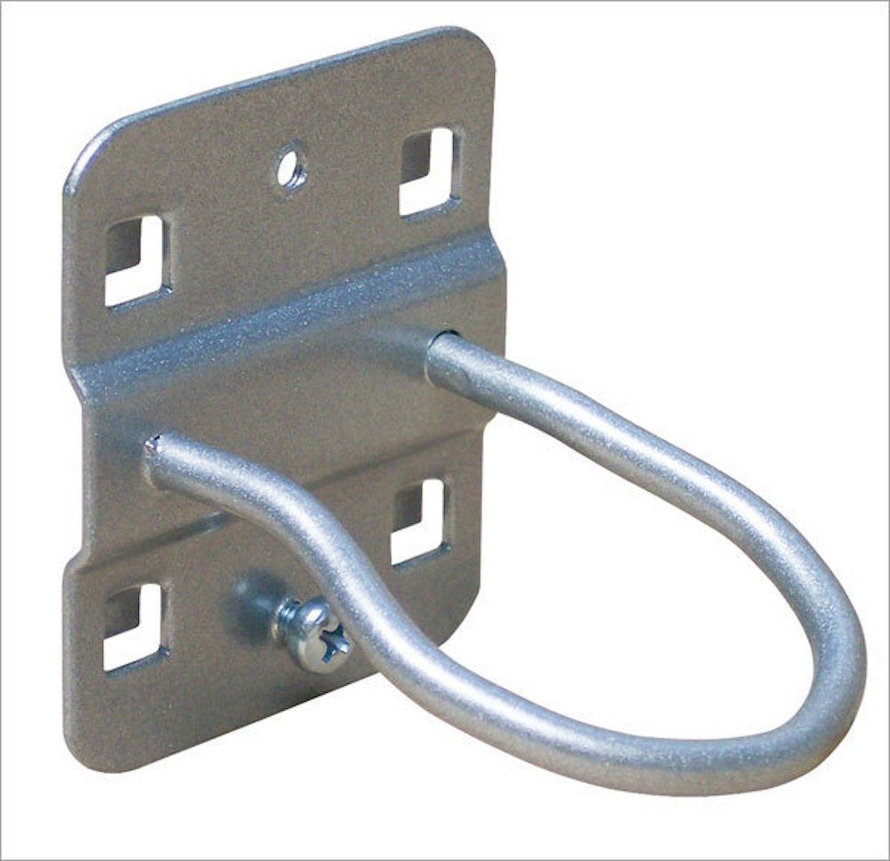 PROREGAL® Werkzeughalter Maschinenhalter für Lochplatte, 4cm, Weissaluminium