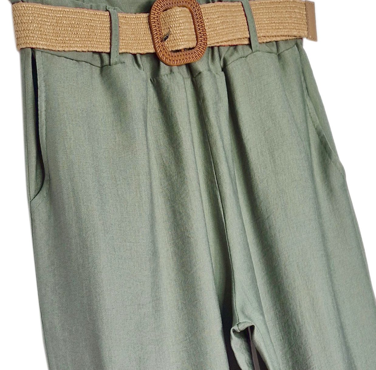 Palazzohose Damen High Waist Palazzohose Weitbein Hose Schlupfhose Sommer Strand