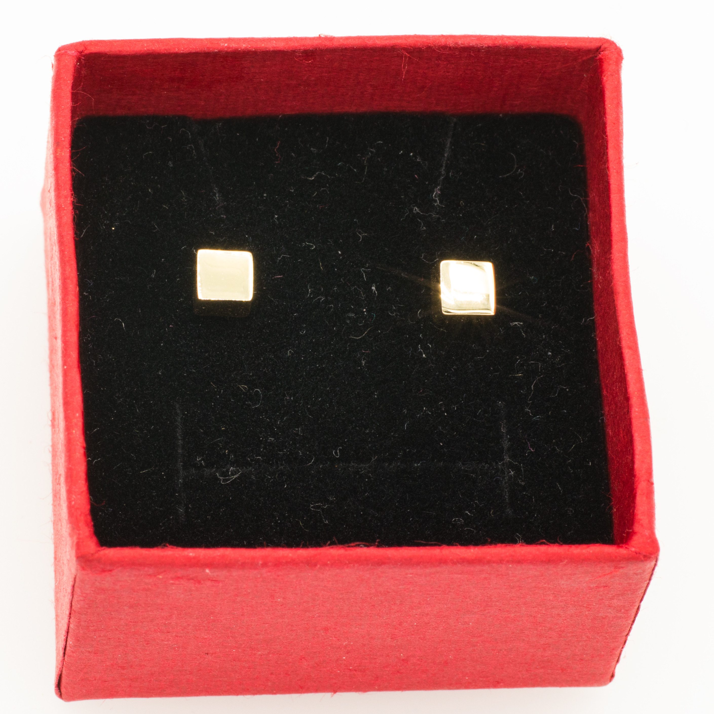 Bella Carina Paar Ohrstecker Kubus Ohrstecker aus 585 Gold 14 Karat, 585 Go günstig online kaufen