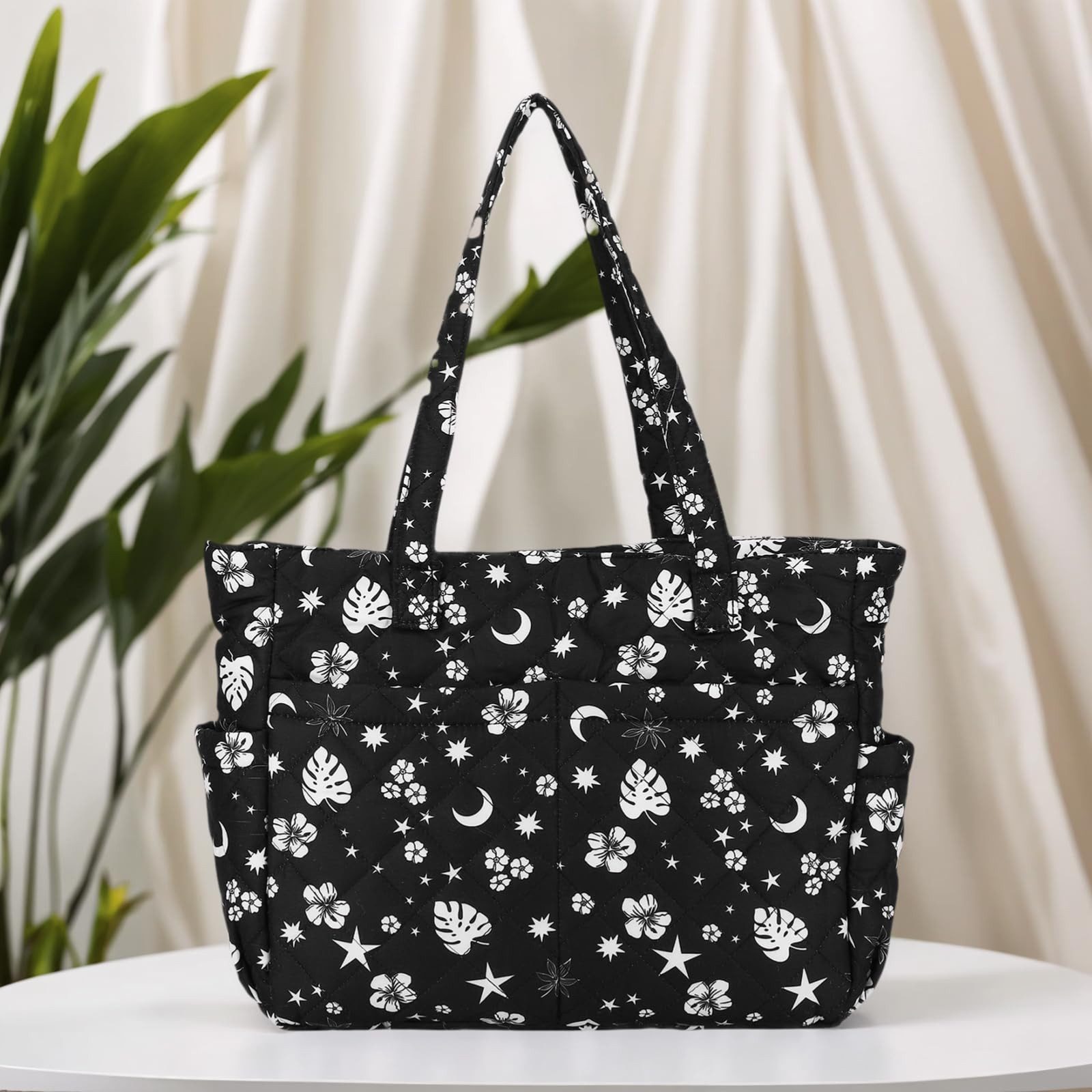 nsihing Schultertasche Handtasche Damen Arbeitstasche Puffer Shopper Tasche Tote Bag (Leicht Handtaschen, Laptoptasche Lehrertasche Schultasche), für Uni Arbeit – Bild 5 von 5