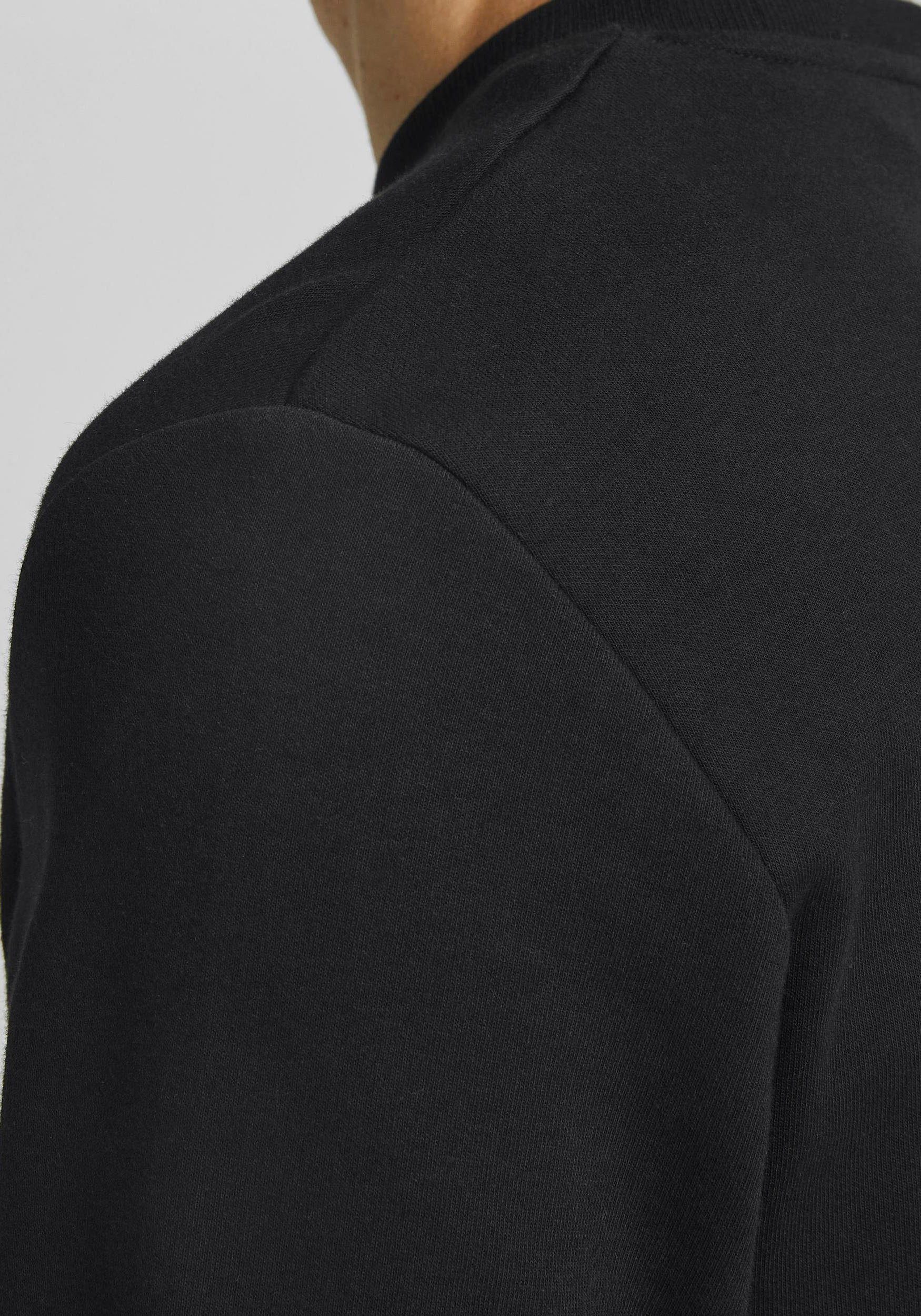 Jack & Jones Sweatshirt JJEBASIC mit Flaglabel und weicher Baumwollmischung unifarben, modisch, regular fit, Baumwolle, Rundhals