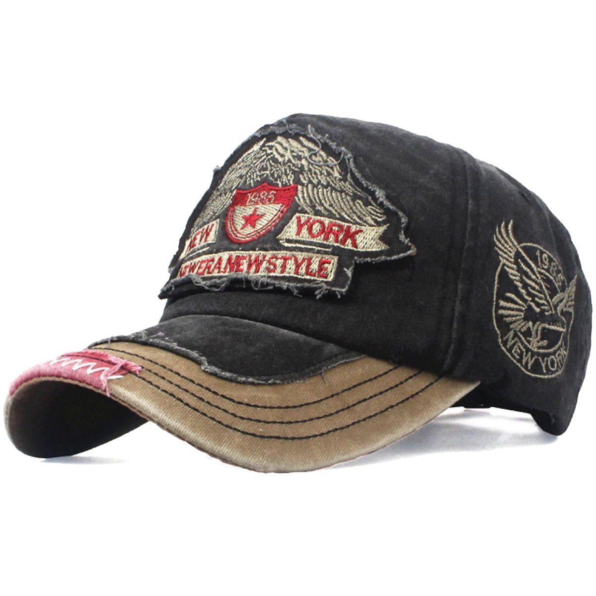 Baseball Cap Eagle Vintage Style Used Washed Look Retro Kappe Cap
