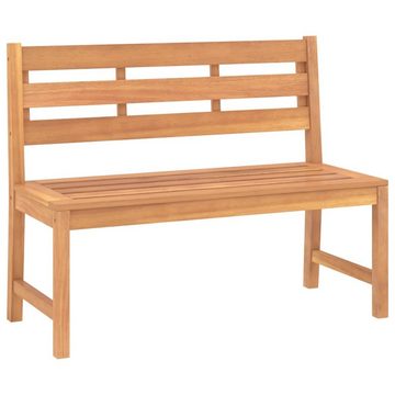 furnicato Gartenbank 114 cm Massivholz Teak