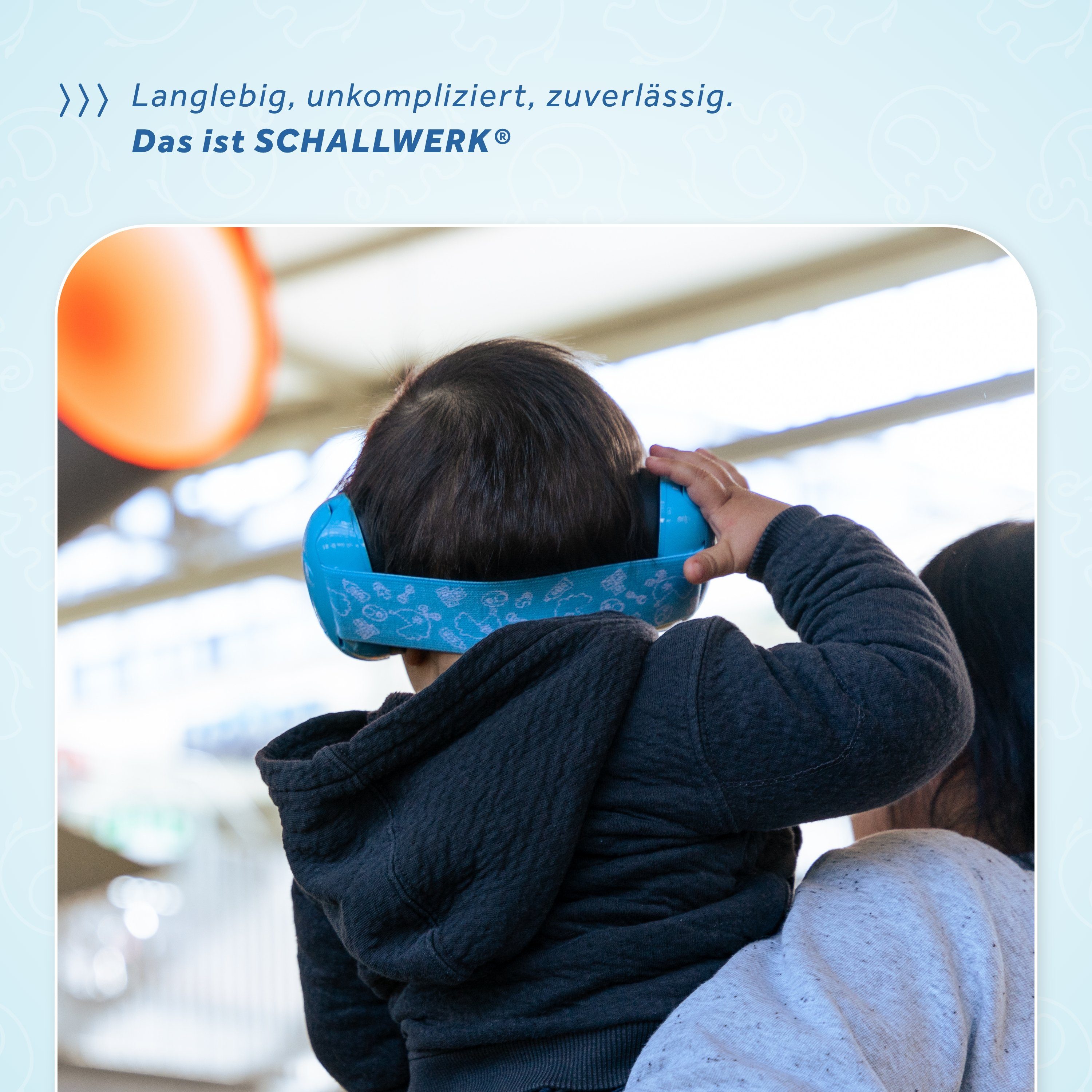 Blau Kapselgehörschutz Schallwerk Kapselgehörschutz Schallwerk® Kinder Mini+ – für Gehörschutz Kleinkind