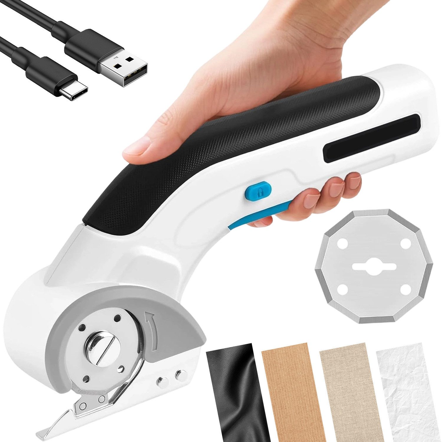 AKKEE Allesschneider Elektromesser Wiederaufladbare Schere Multi-Cutter