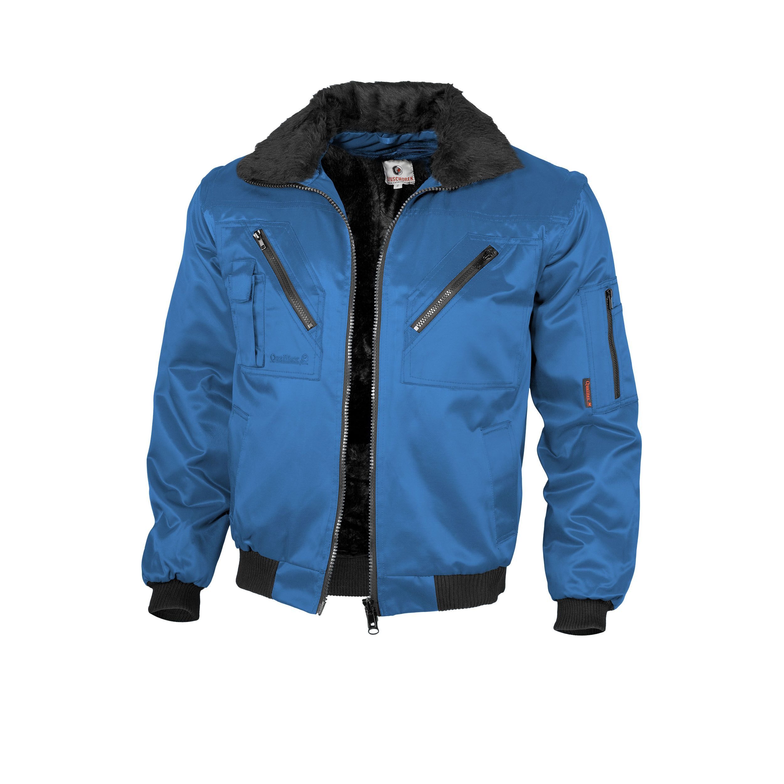 Qualitex Workwear Pilotenjacke Pilotenjacke einfarbig royalblau, Gr. XL günstig online kaufen