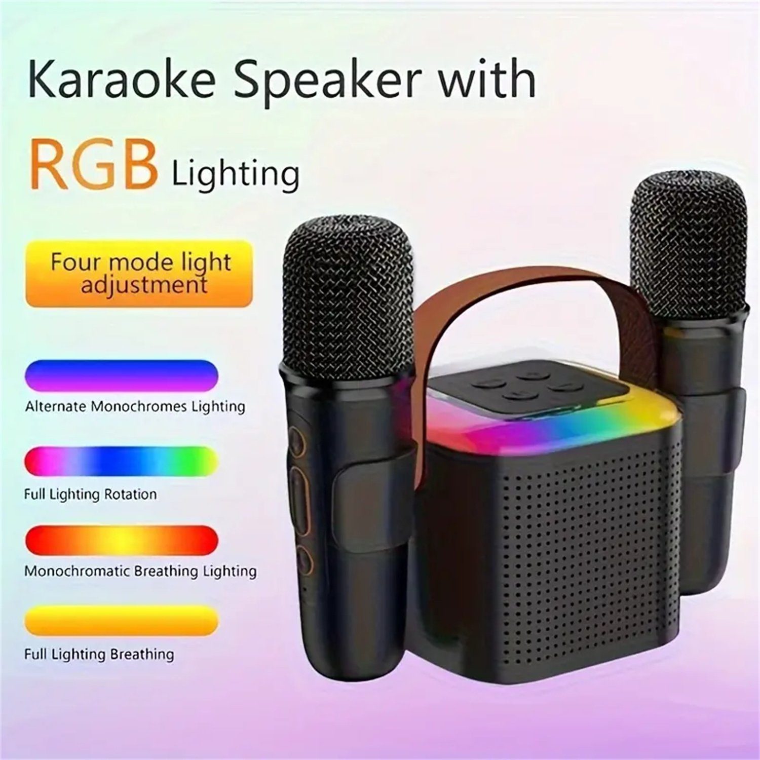 autolock Lautsprecher mit vier RGB-Beleuchtungsmodi Bluetooth-Lautsprecher verschiedenen