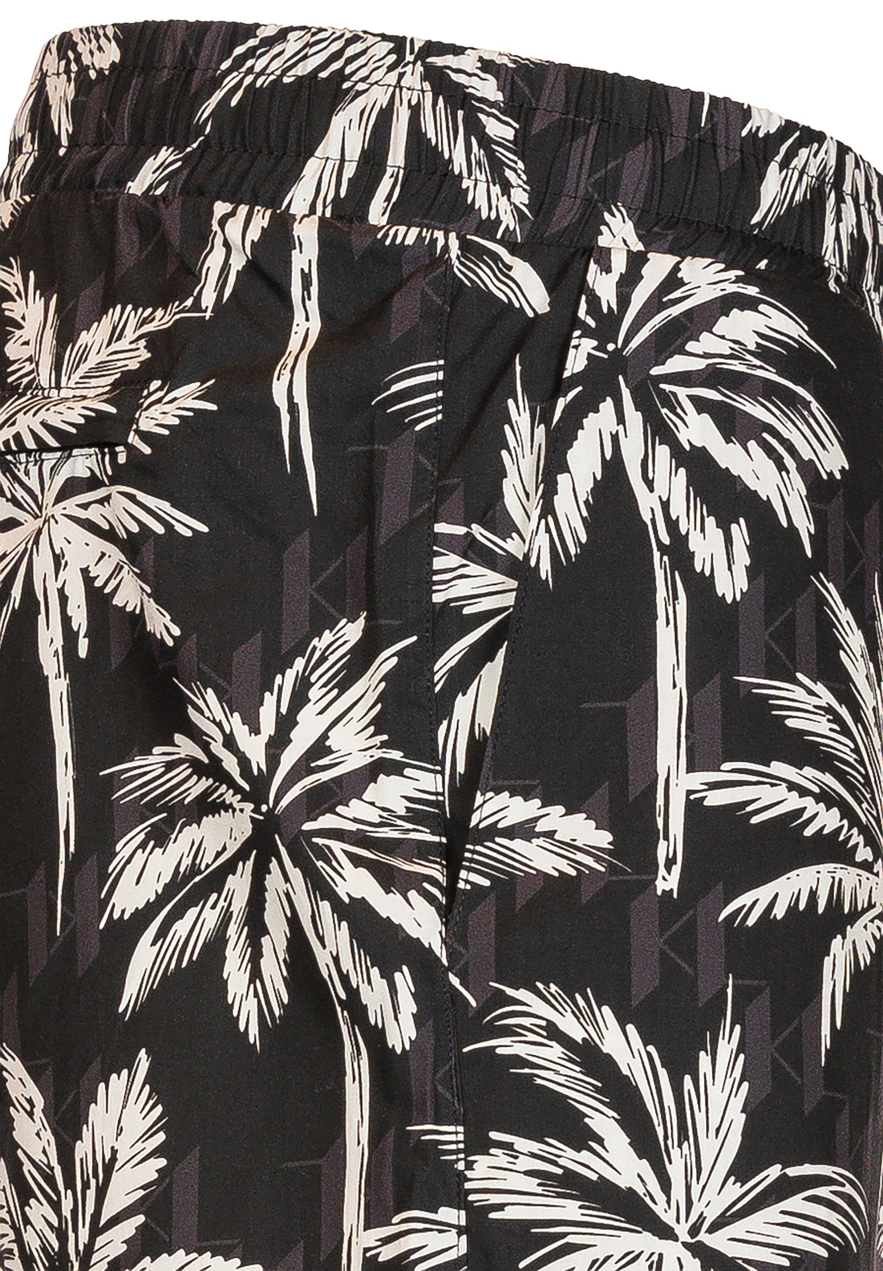 LAGERFELD Shorts mit Palmenblätter (1-tlg)