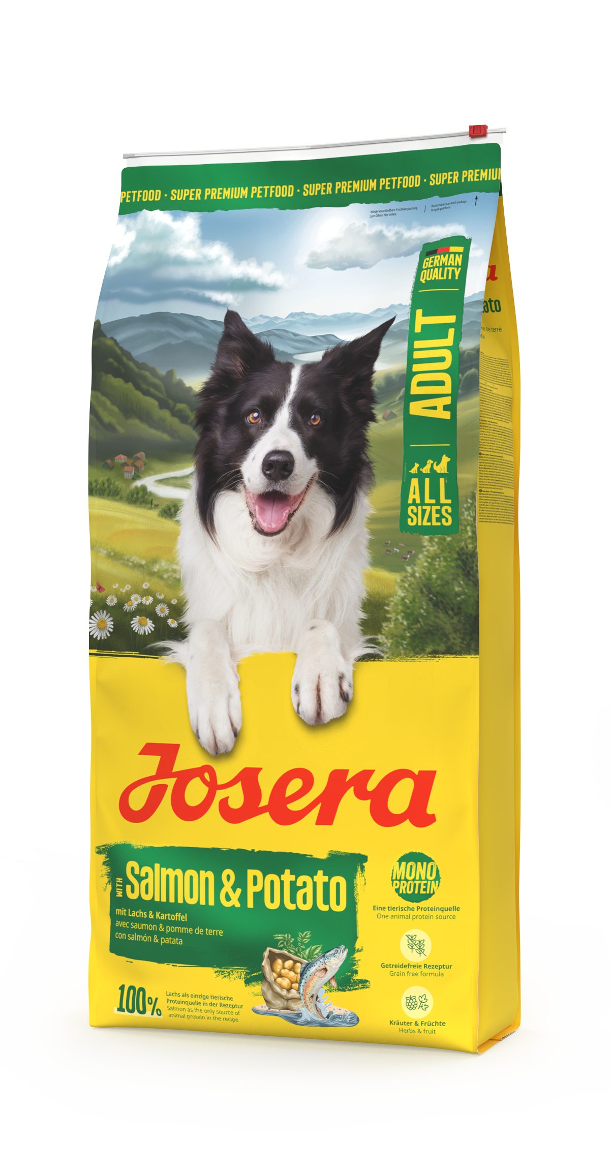 Josera Lachs & Kartoffel 12,5kg, Trockenfutter für: Hunde, Adult All Size, für ausgewachsene Hunde aller Größen