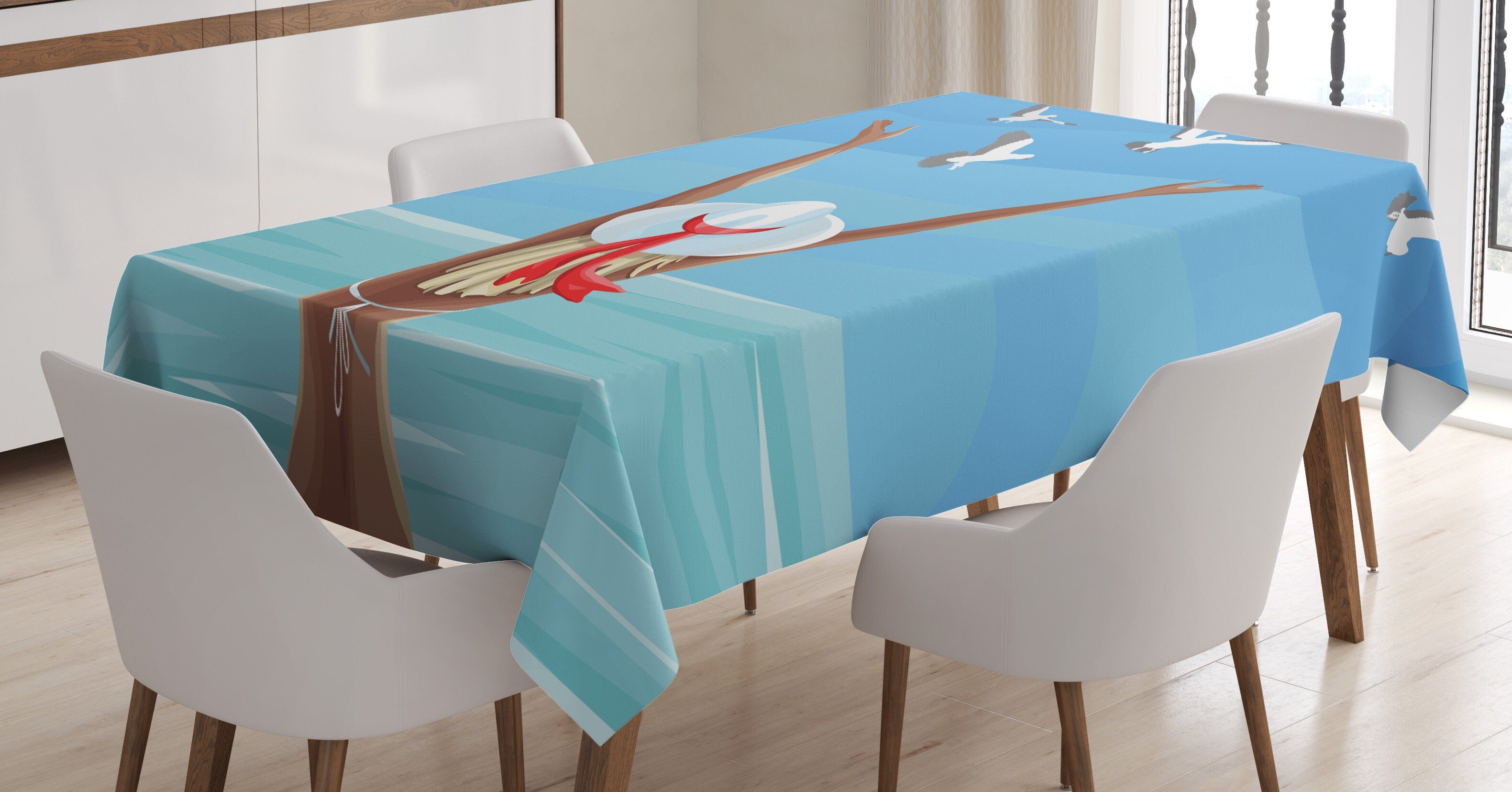 Abakuhaus Tischdecke Farbfest Klare einem Farben, geeignet Waschbar Sommer Außen Badeanzug Rückansicht Für Mädchen in den Bereich